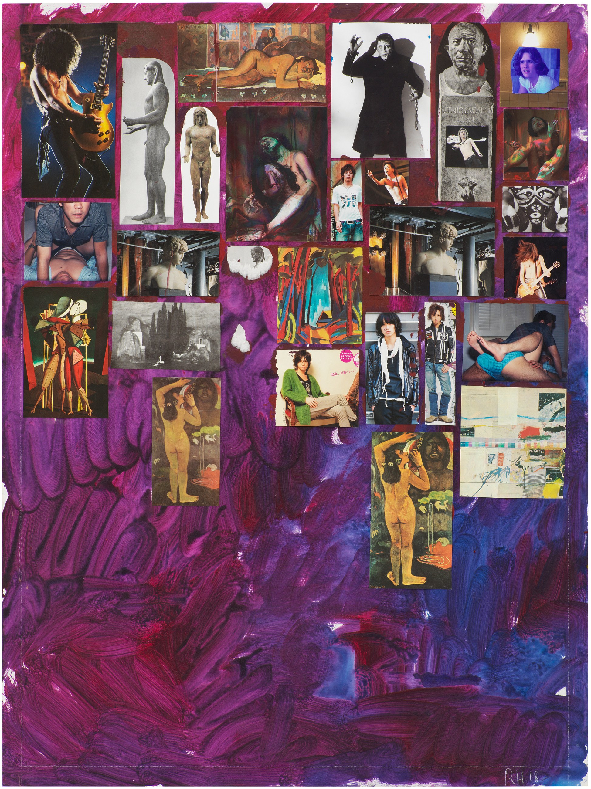 Richard Hawkins, Collage Paintings, Gesture Paintings at Galerie Buchholz, Berlin, photo 16