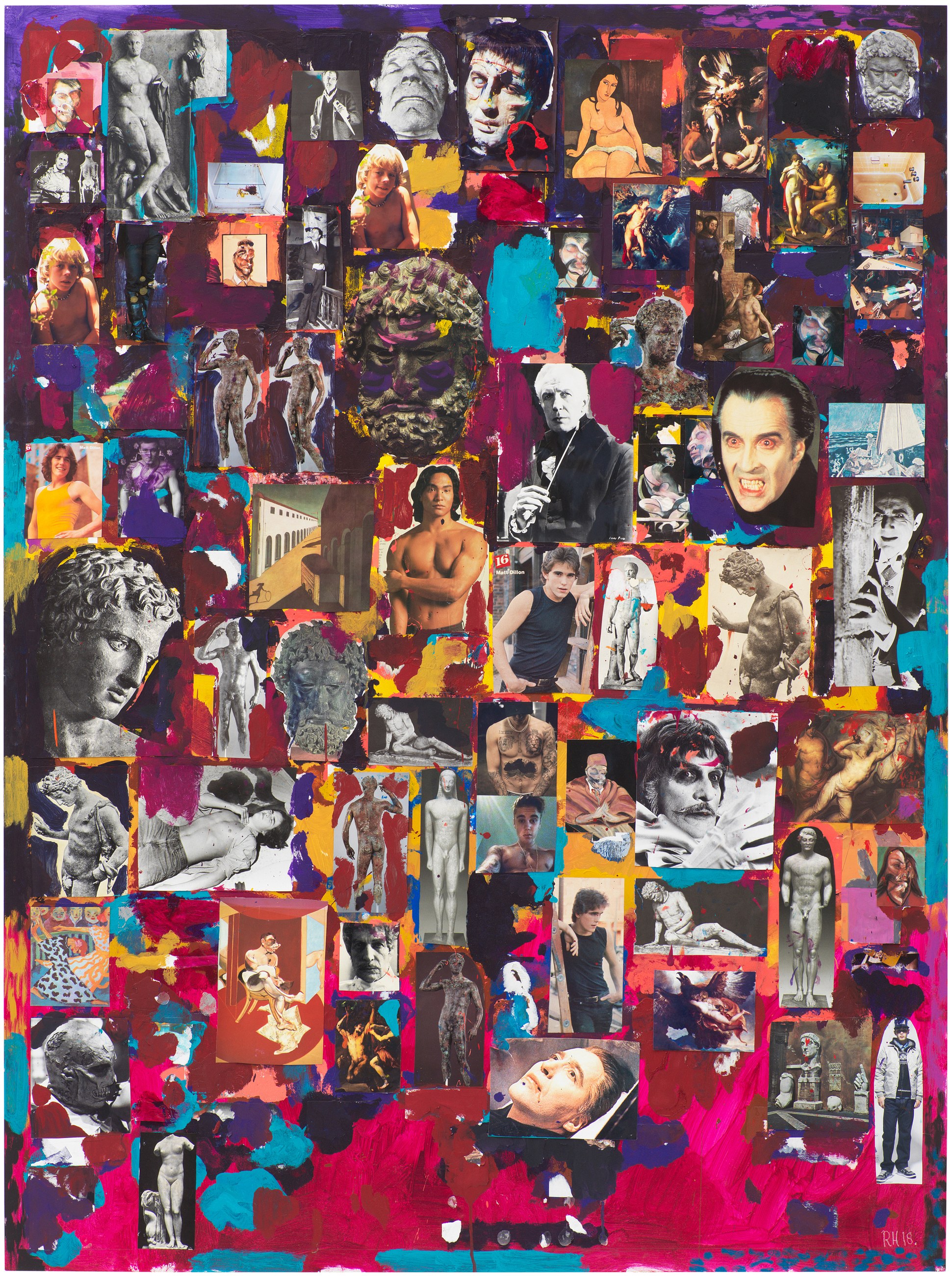Richard Hawkins, Collage Paintings, Gesture Paintings at Galerie Buchholz, Berlin, photo 14