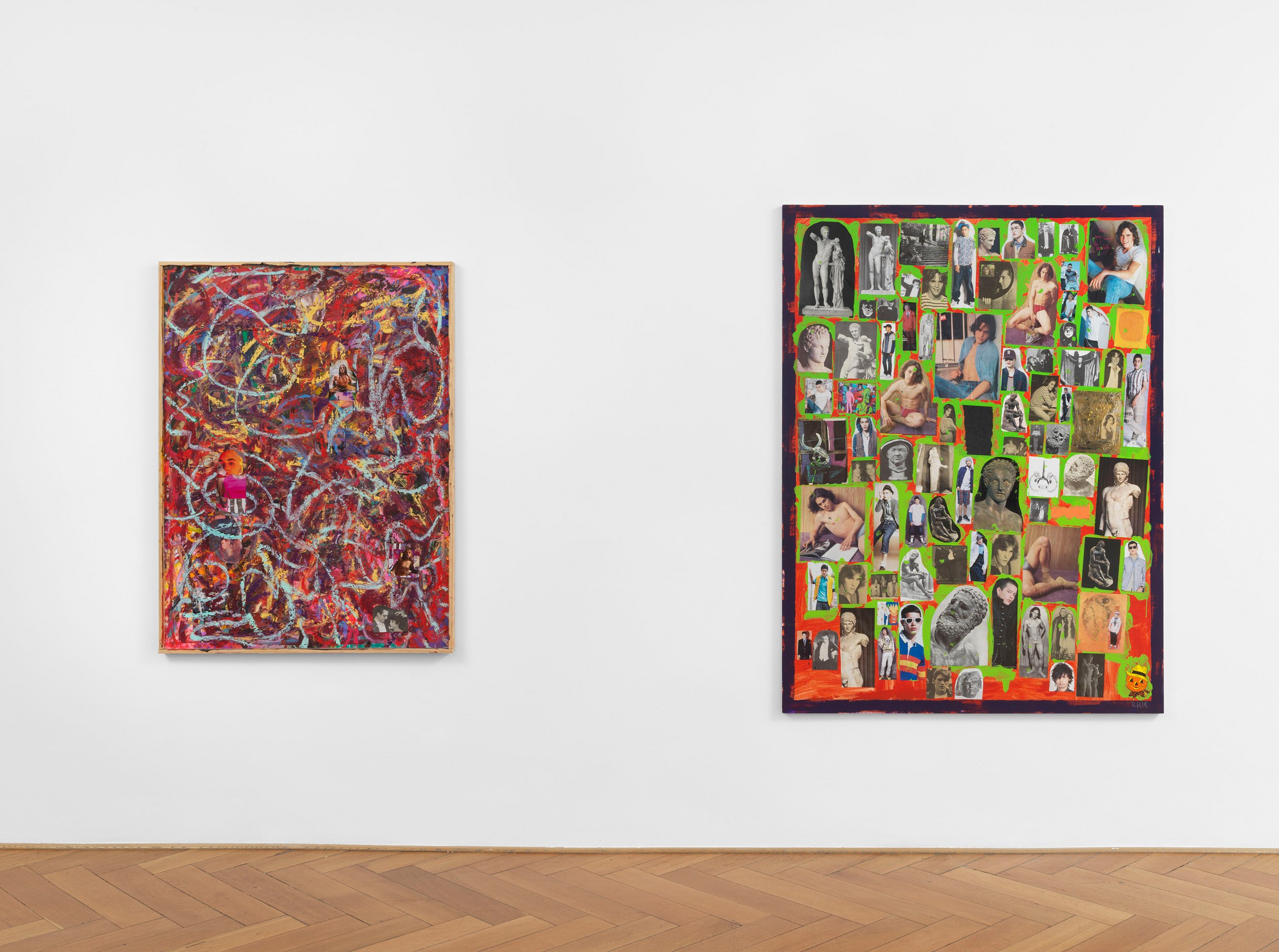 Richard Hawkins, Collage Paintings, Gesture Paintings at Galerie Buchholz, Berlin, photo 19
