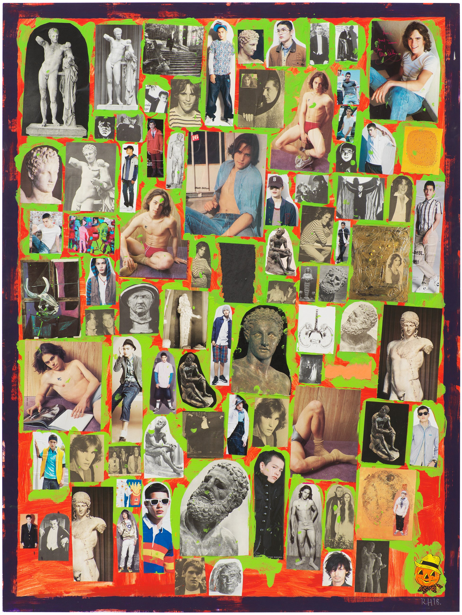Richard Hawkins, Collage Paintings, Gesture Paintings at Galerie Buchholz, Berlin, photo 21