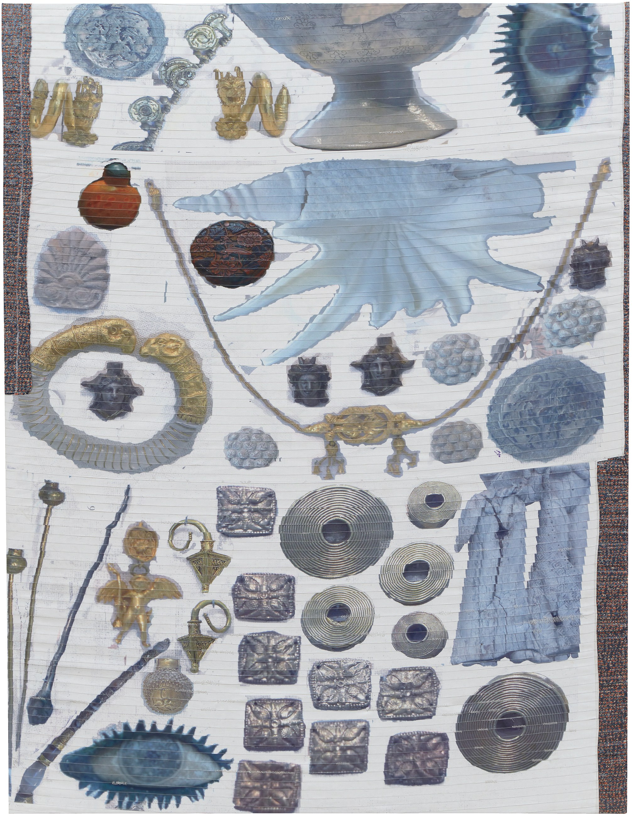 Sergej Jensen, Fabric Paintings at Galerie Buchholz, Berlin, photo 2