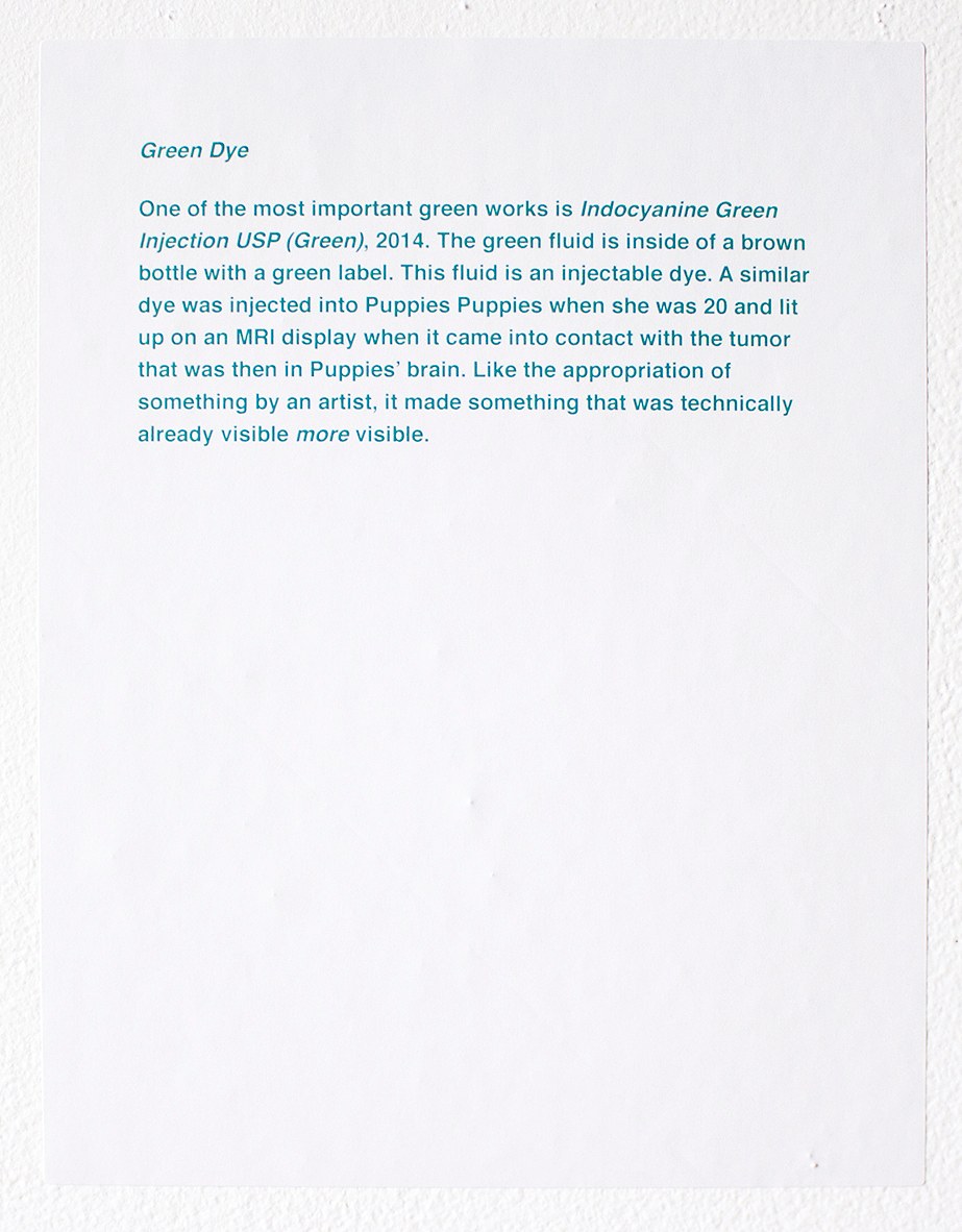 Puppies Puppies (Jade Guanaro Kuriki-Olivo), Green (Ghosts) at Overduin and Kite, photo 11
