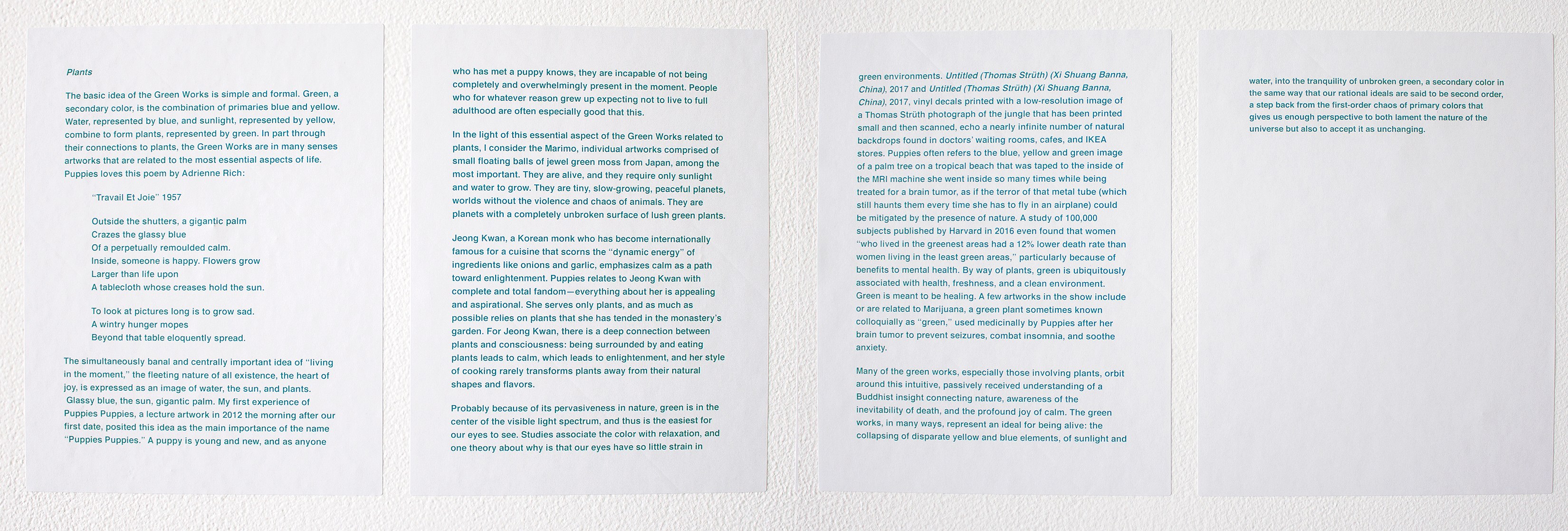Puppies Puppies (Jade Guanaro Kuriki-Olivo), Green (Ghosts) at Overduin and Kite, photo 9