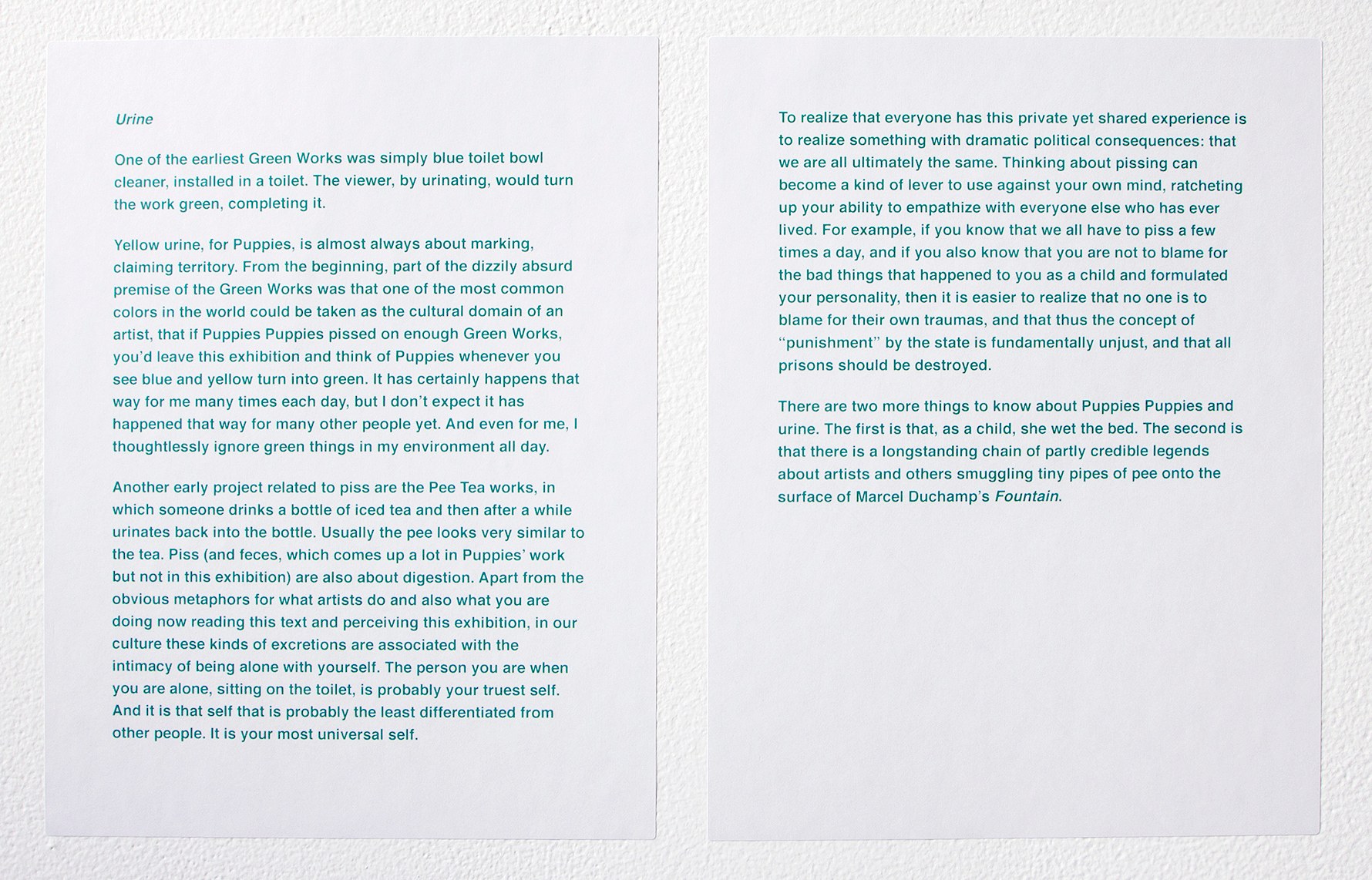 Puppies Puppies (Jade Guanaro Kuriki-Olivo), Green (Ghosts) at Overduin and Kite, photo 15