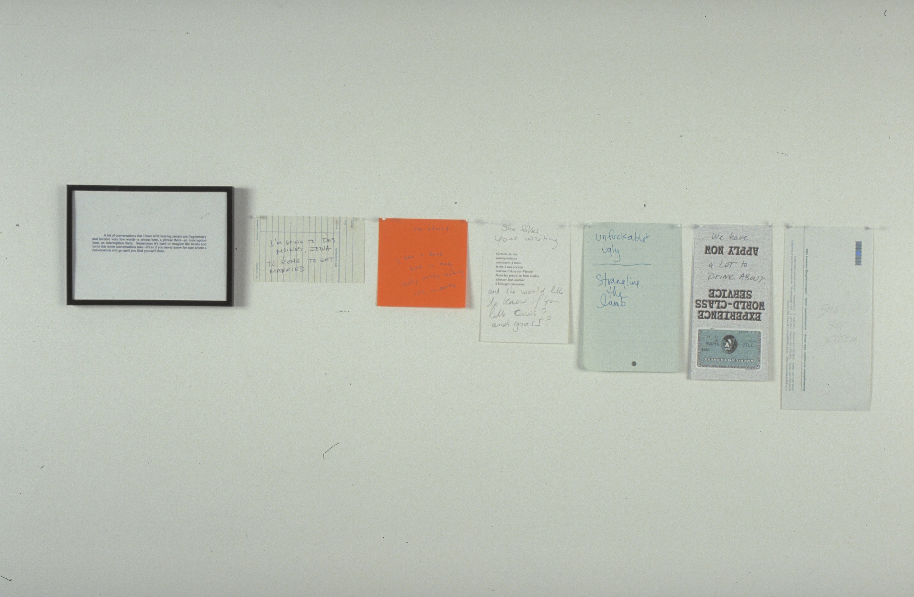 Joseph Grigely, You at Air de Paris, photo 4