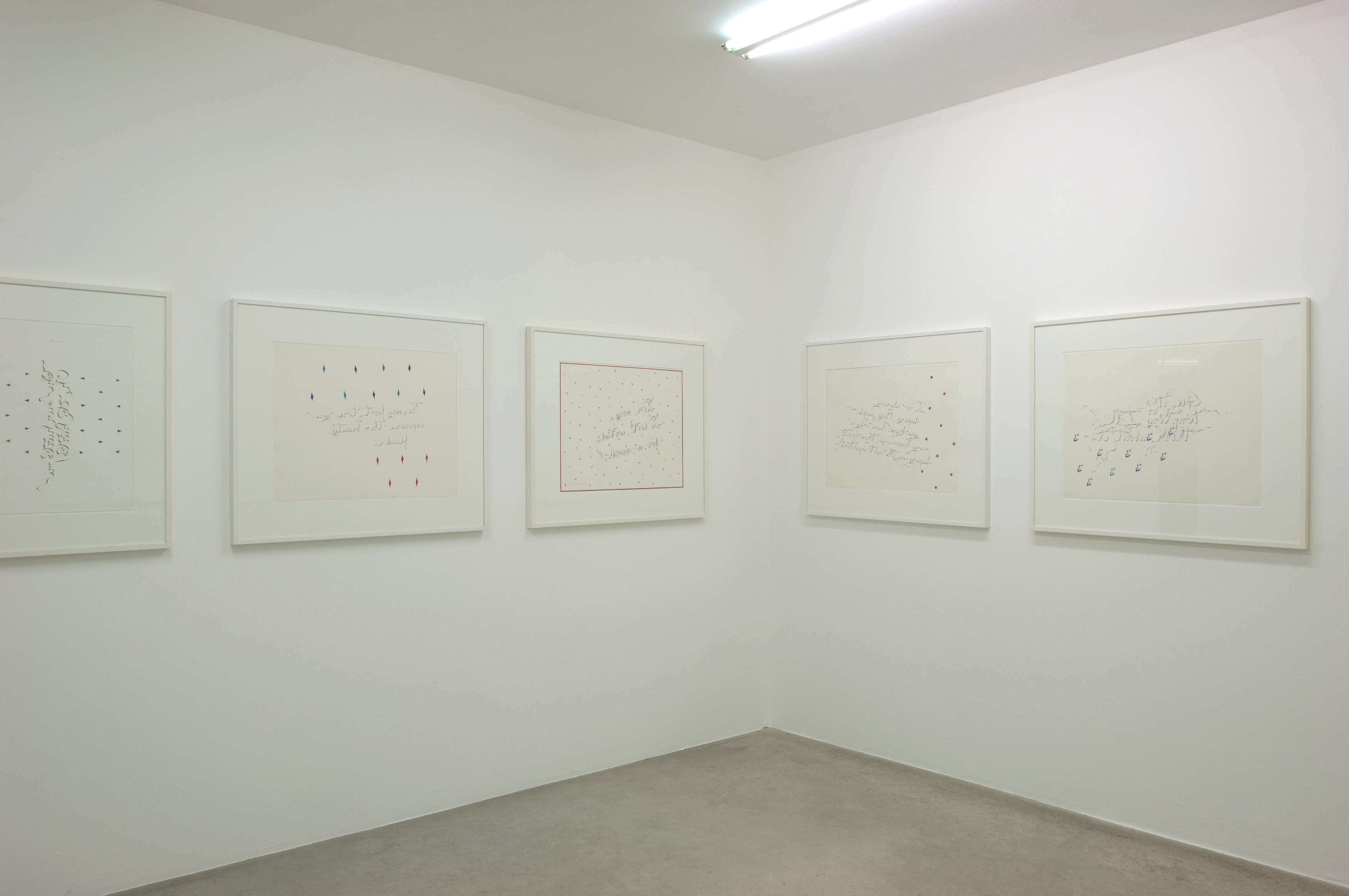 Guy de Cointet, A Few [mirror] Drawings at Air de Paris, photo 2