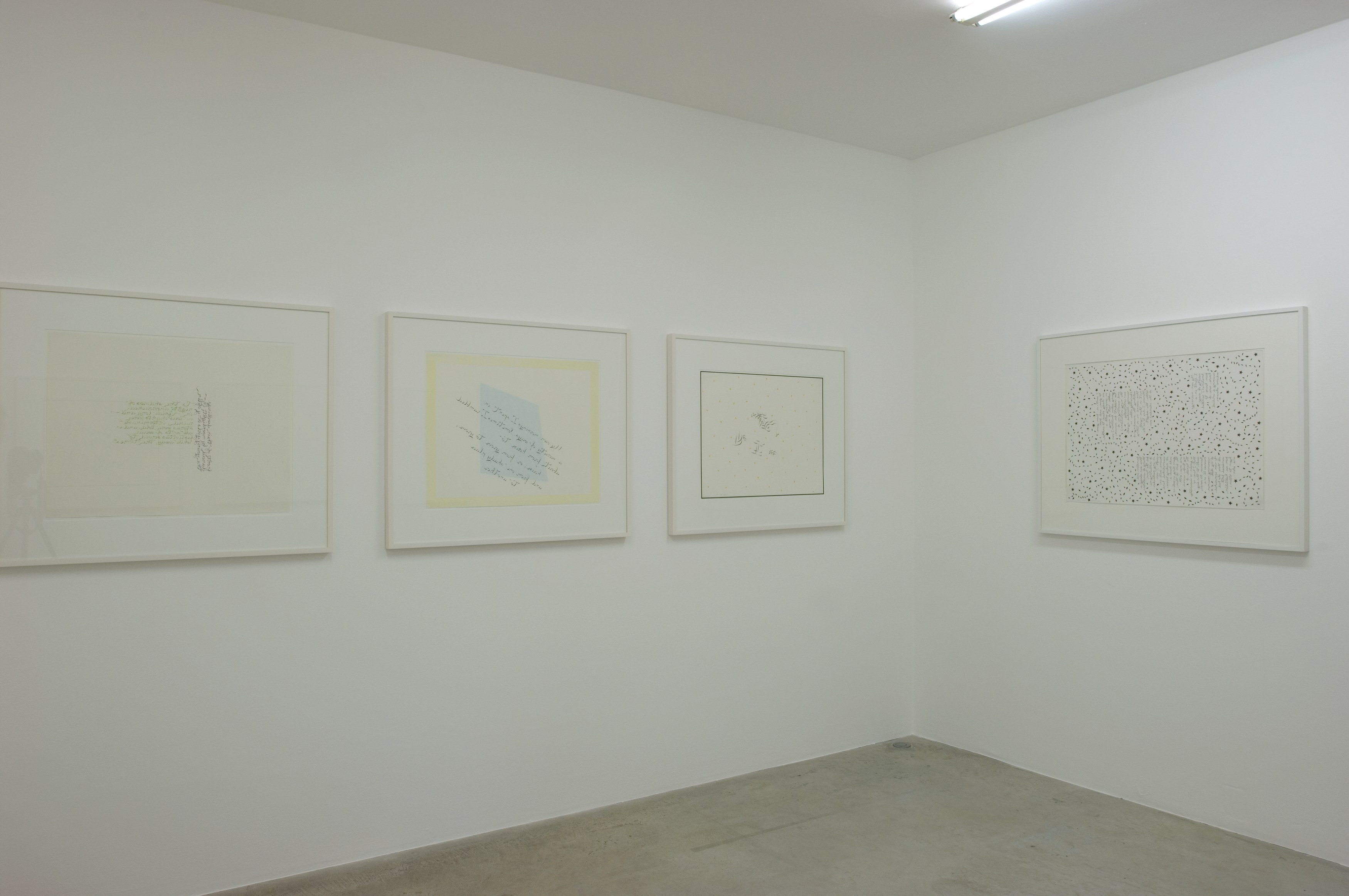 Guy de Cointet, A Few [mirror] Drawings at Air de Paris, photo 4
