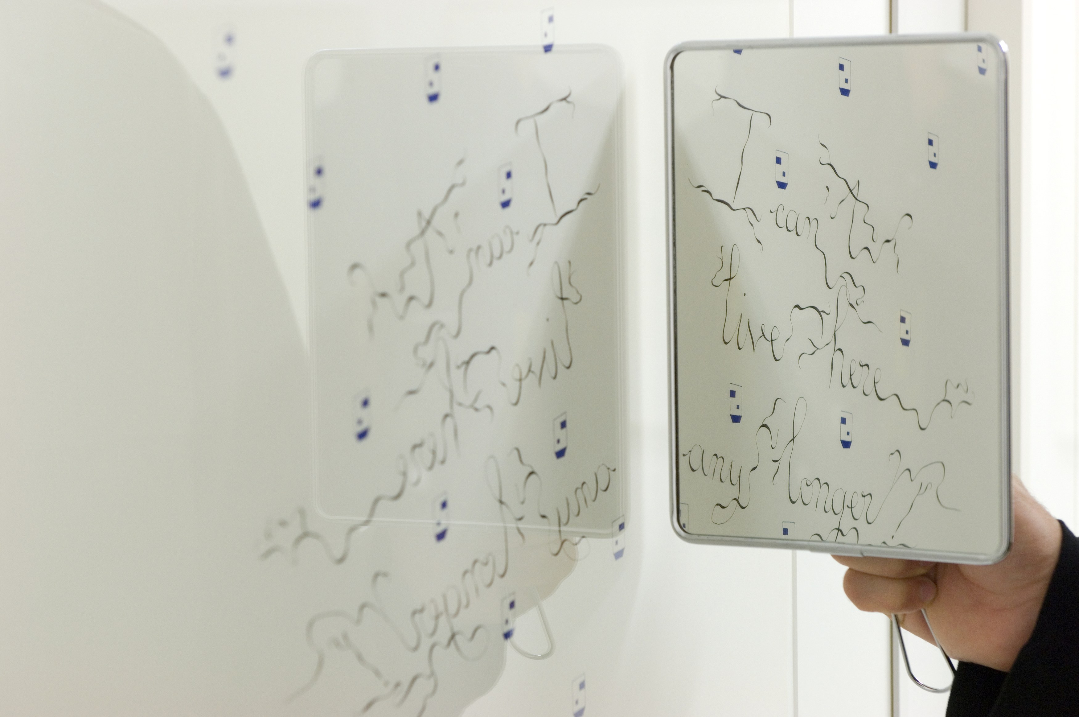 Guy de Cointet, A Few [mirror] Drawings at Air de Paris, photo 5