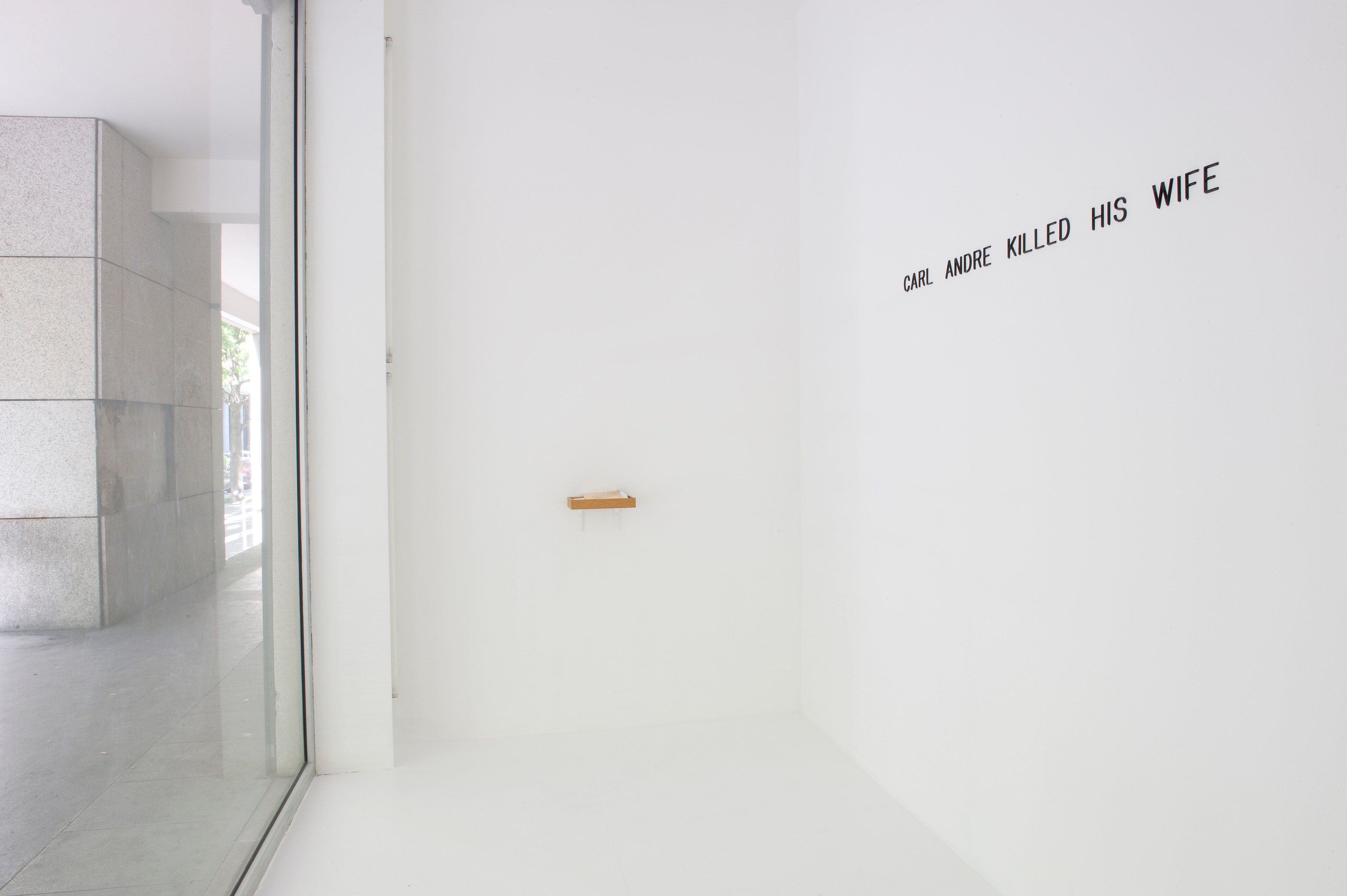 Ben Kinmont, Carl Andre killed his wife at Air de Paris, photo 2