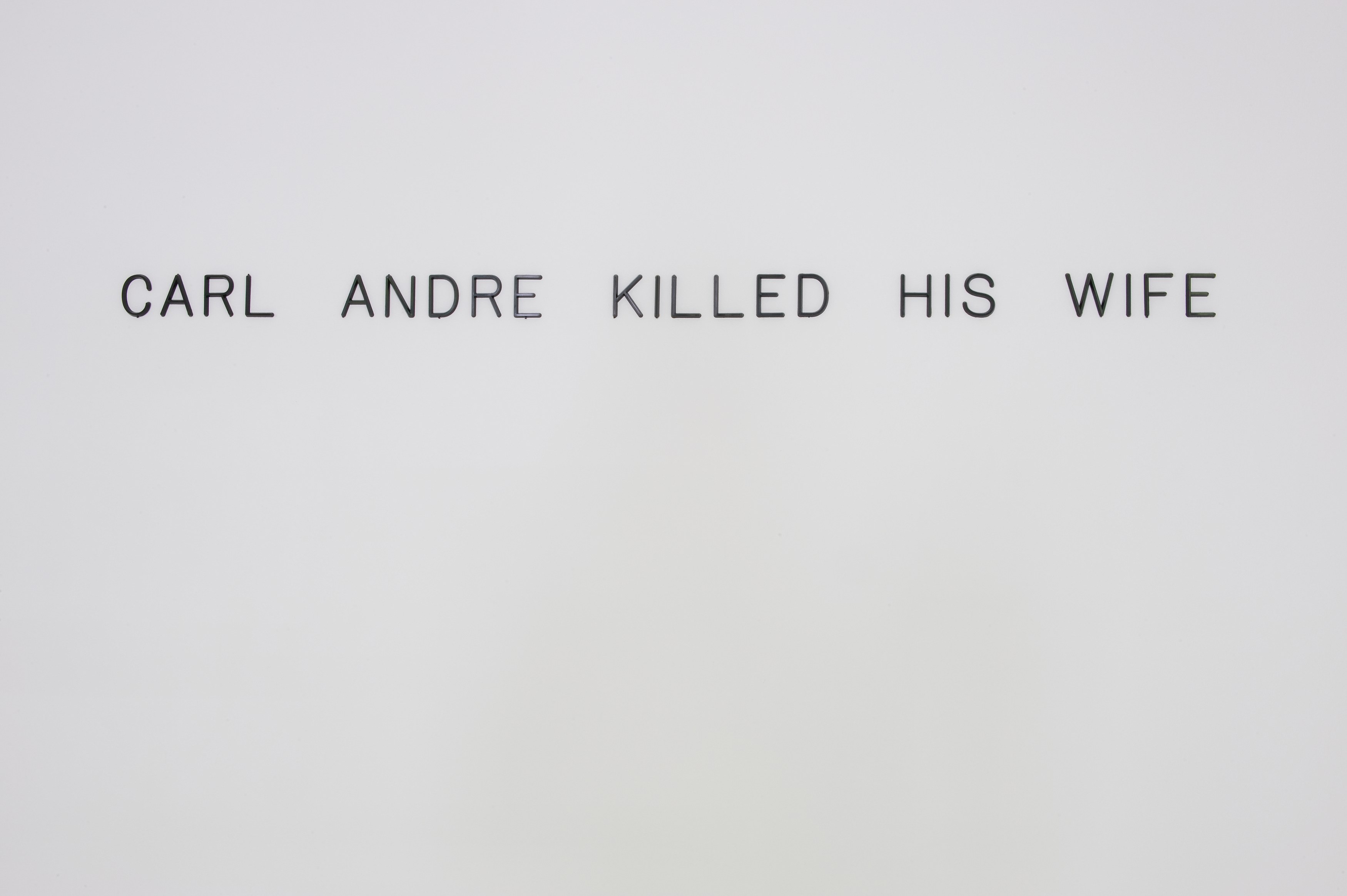 Ben Kinmont, Carl Andre killed his wife at Air de Paris, photo 4