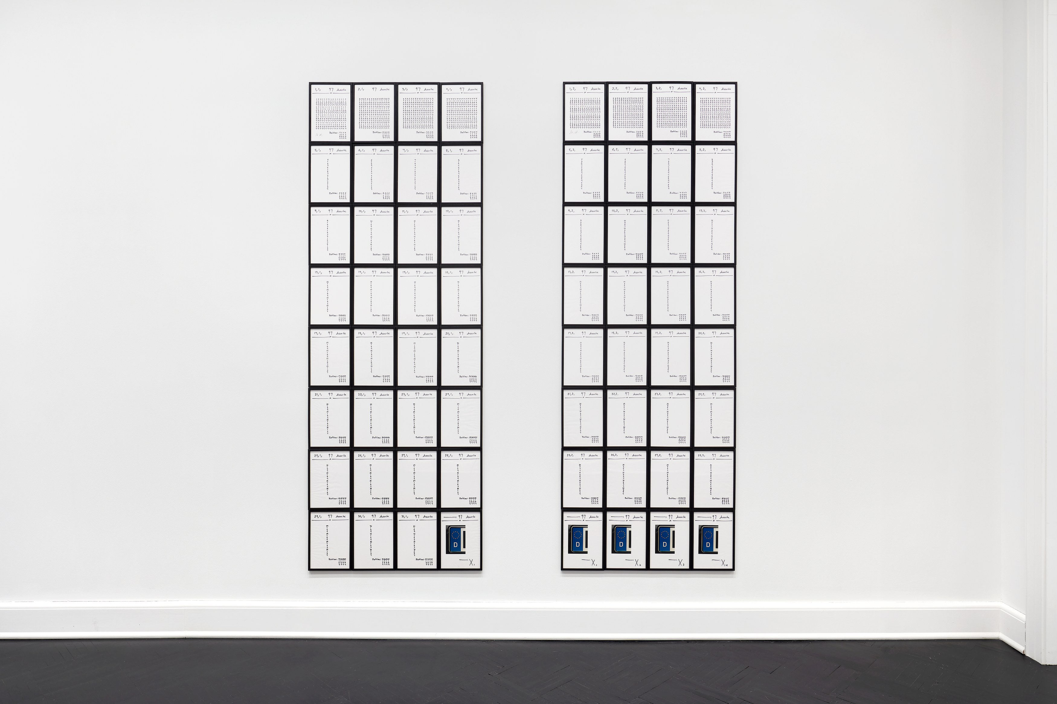 Hanne Darboven, Europa 97 at Petzel, photo 3