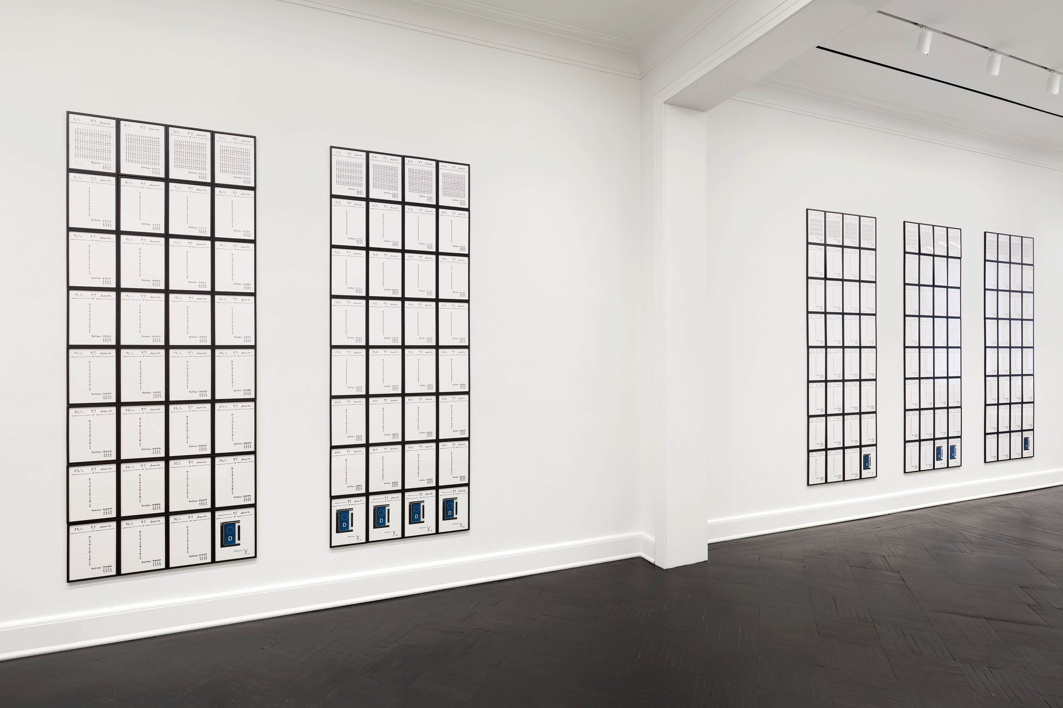 Hanne Darboven, Europa 97 at Petzel, photo 2