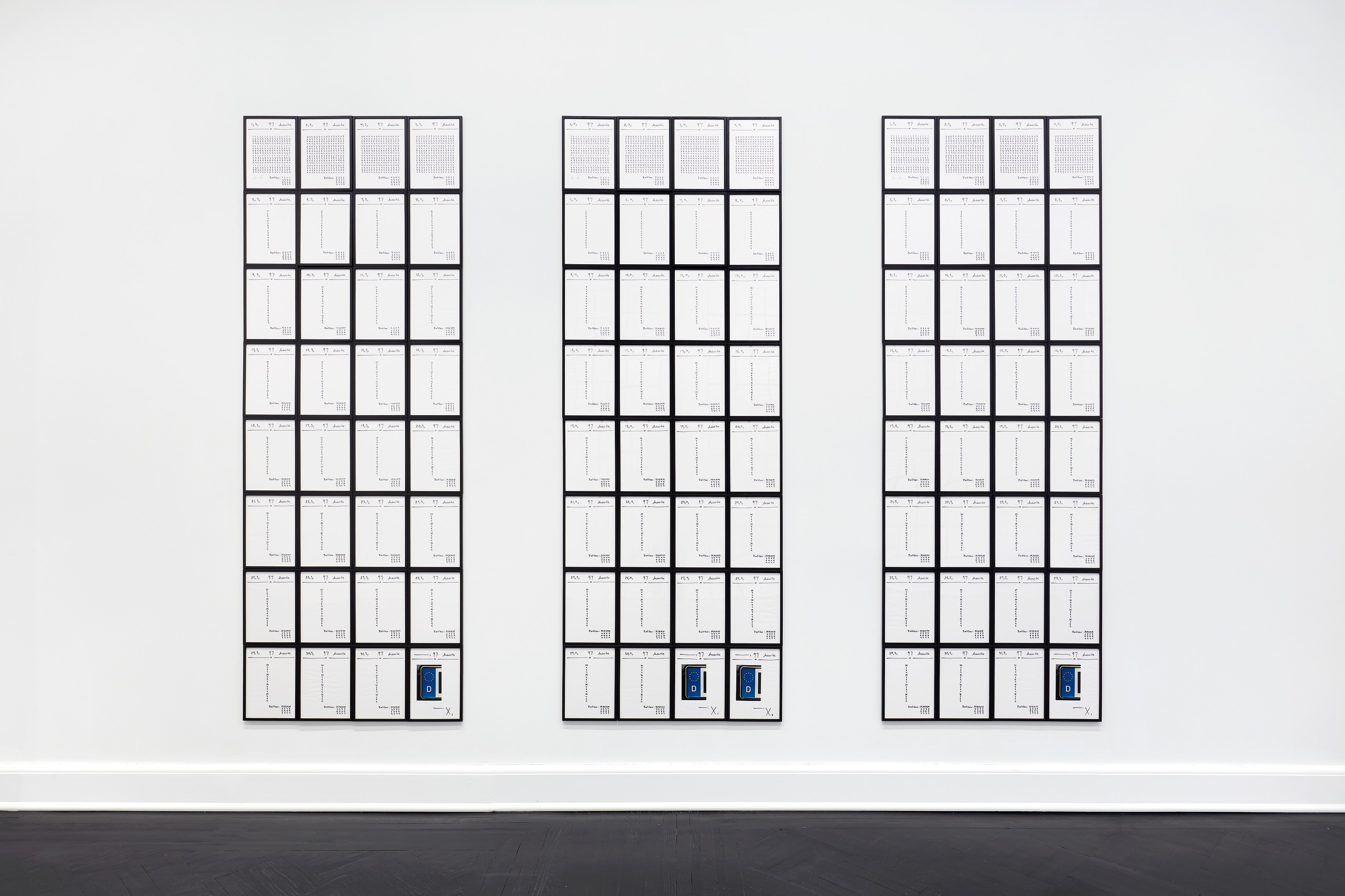 Hanne Darboven, Europa 97 at Petzel, photo 5