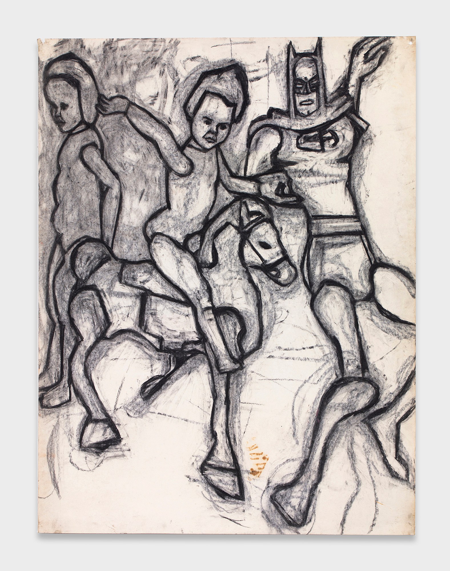 Joyce Pensato, Batman vs. Spiderman at Petzel, photo 13