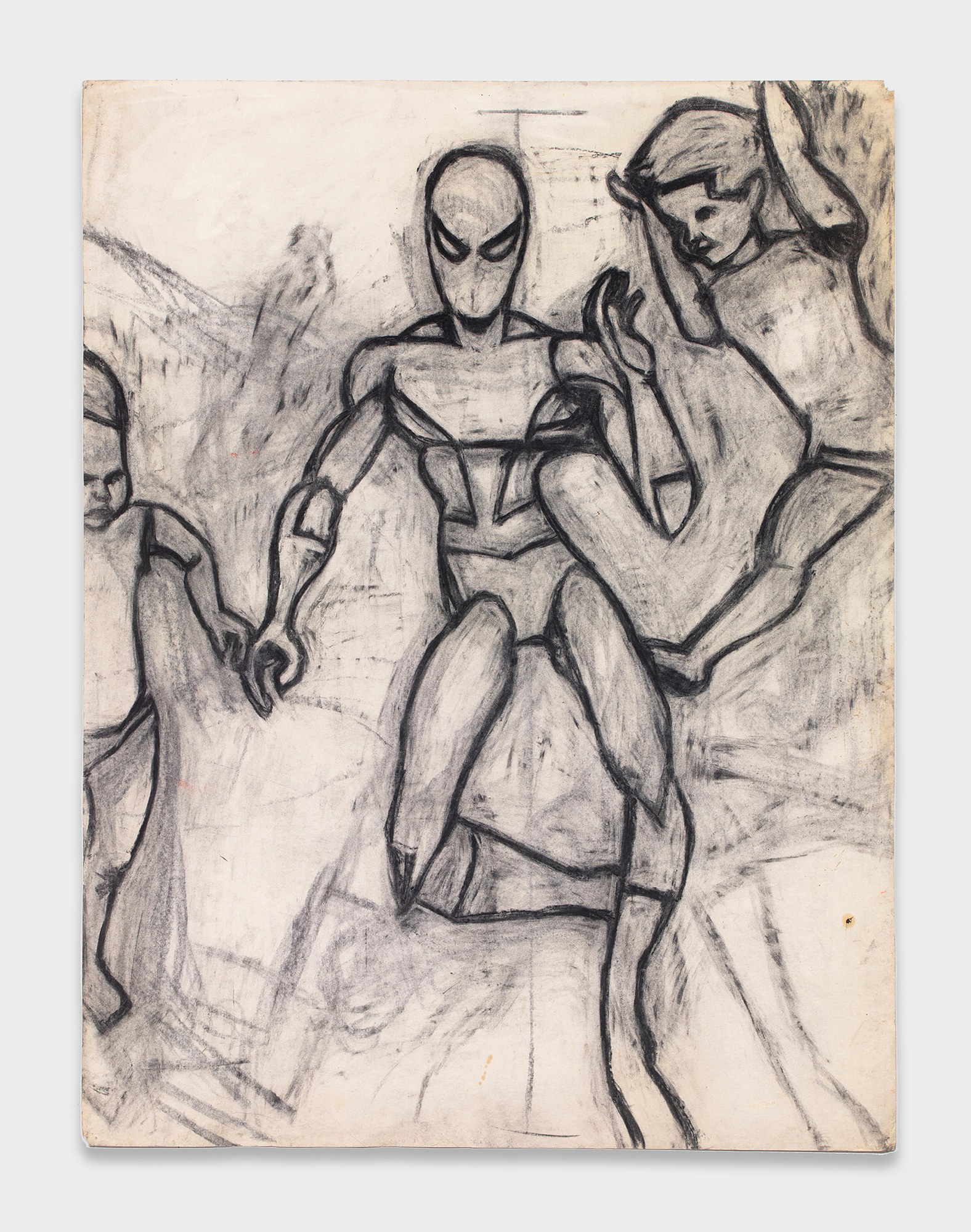 Joyce Pensato, Batman vs. Spiderman at Petzel, photo 17