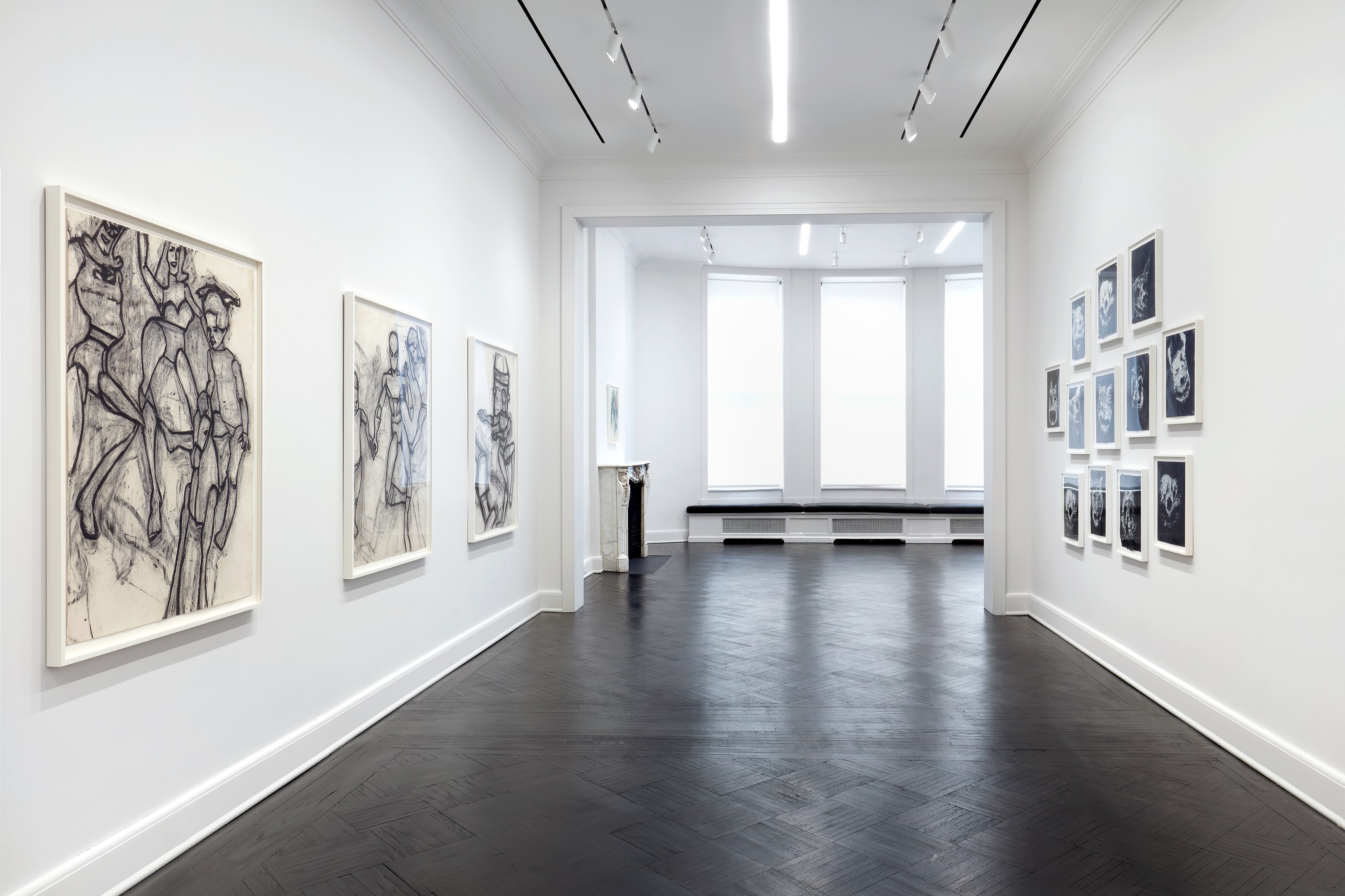 Joyce Pensato, Batman vs. Spiderman at Petzel, photo 4