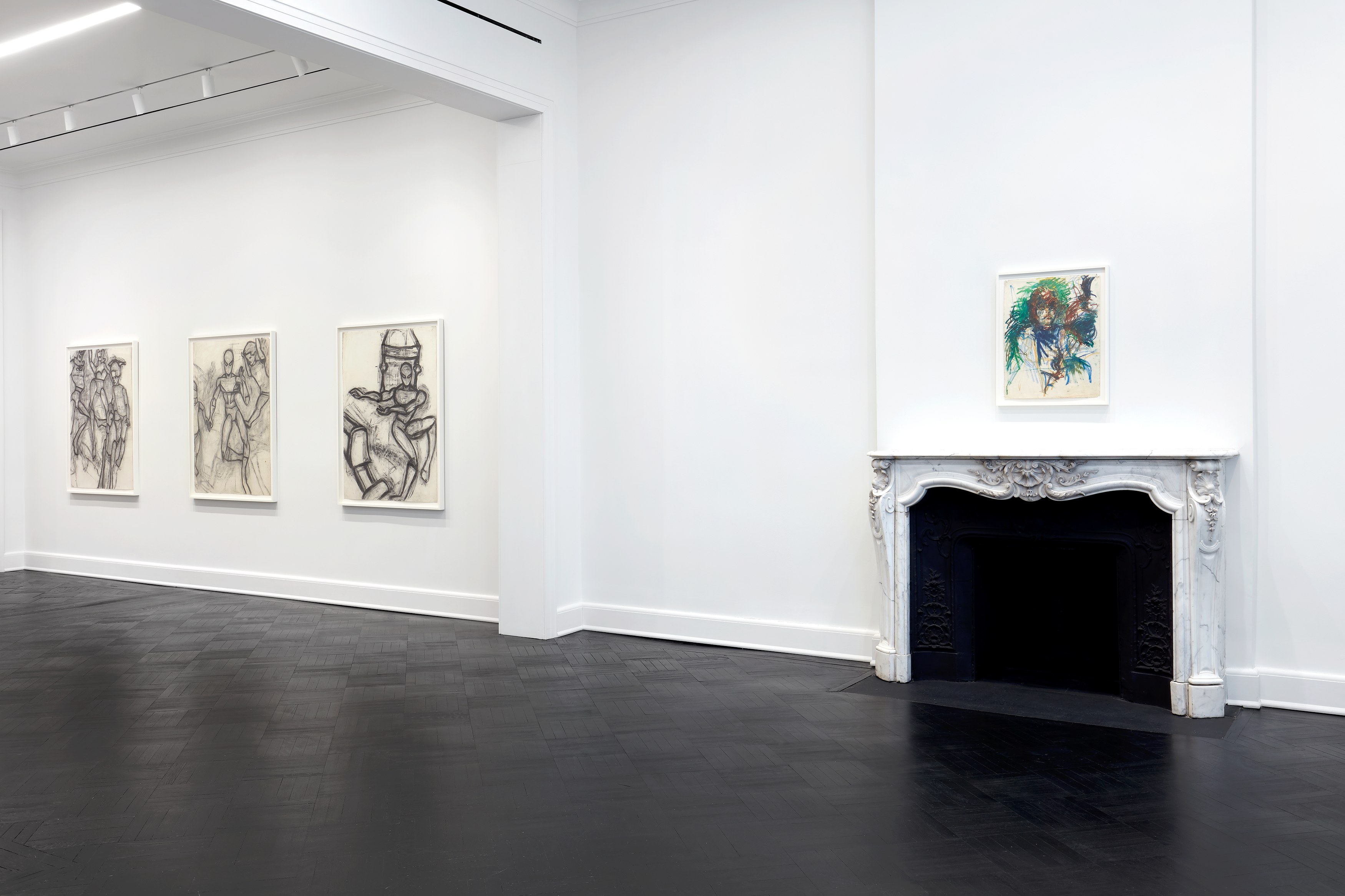 Joyce Pensato, Batman vs. Spiderman at Petzel, photo 9