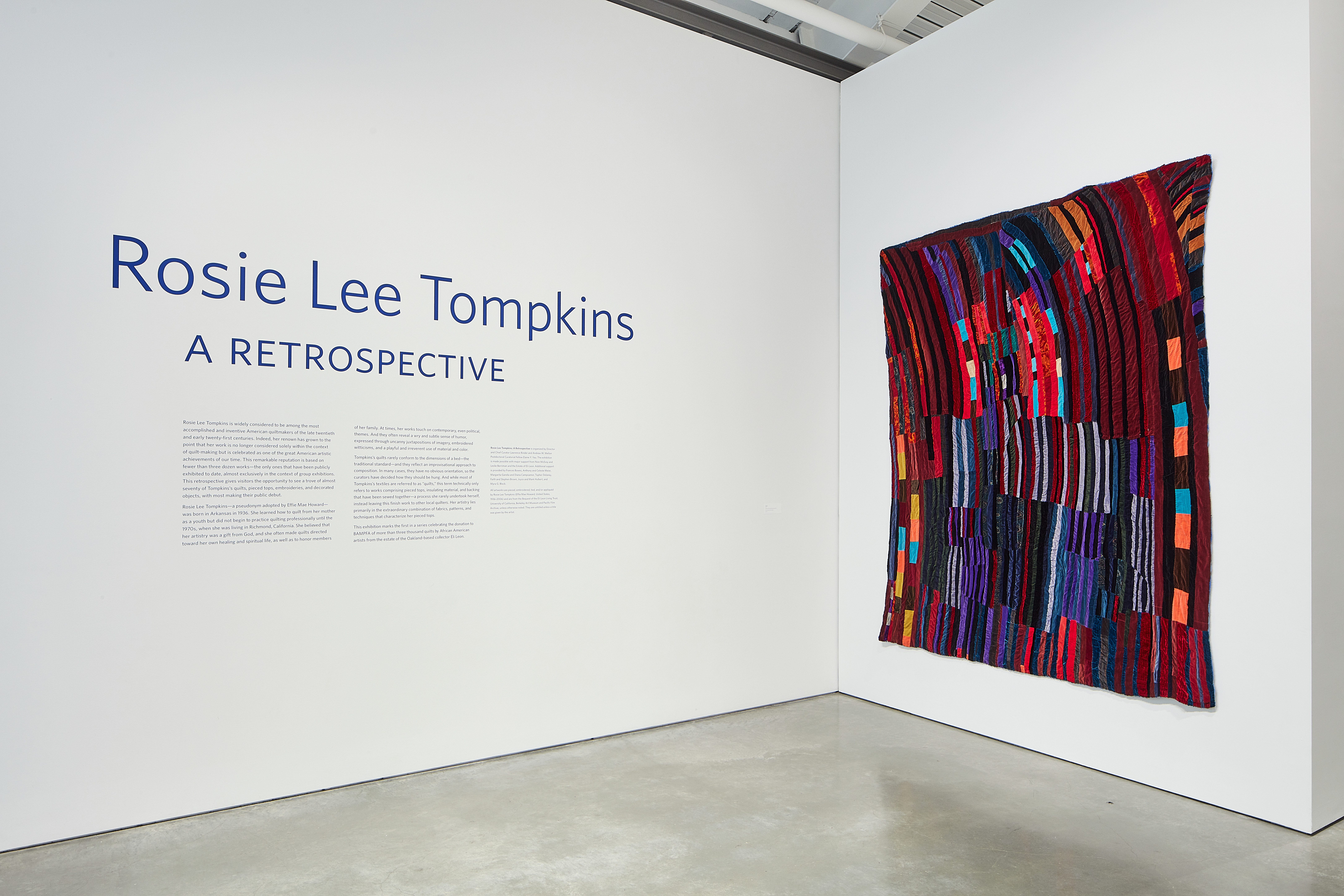 Rosie Lee Tompkins at BAMPFA, Berkeley | Contemporary Art Daily