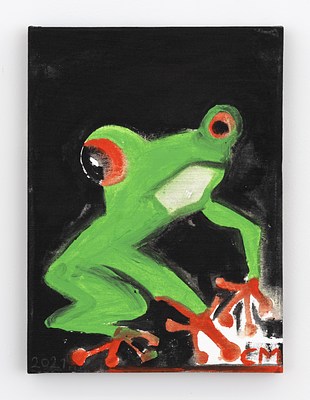Red Glass Frog Performing a Gig Poster for Sale by Avocado-Chick