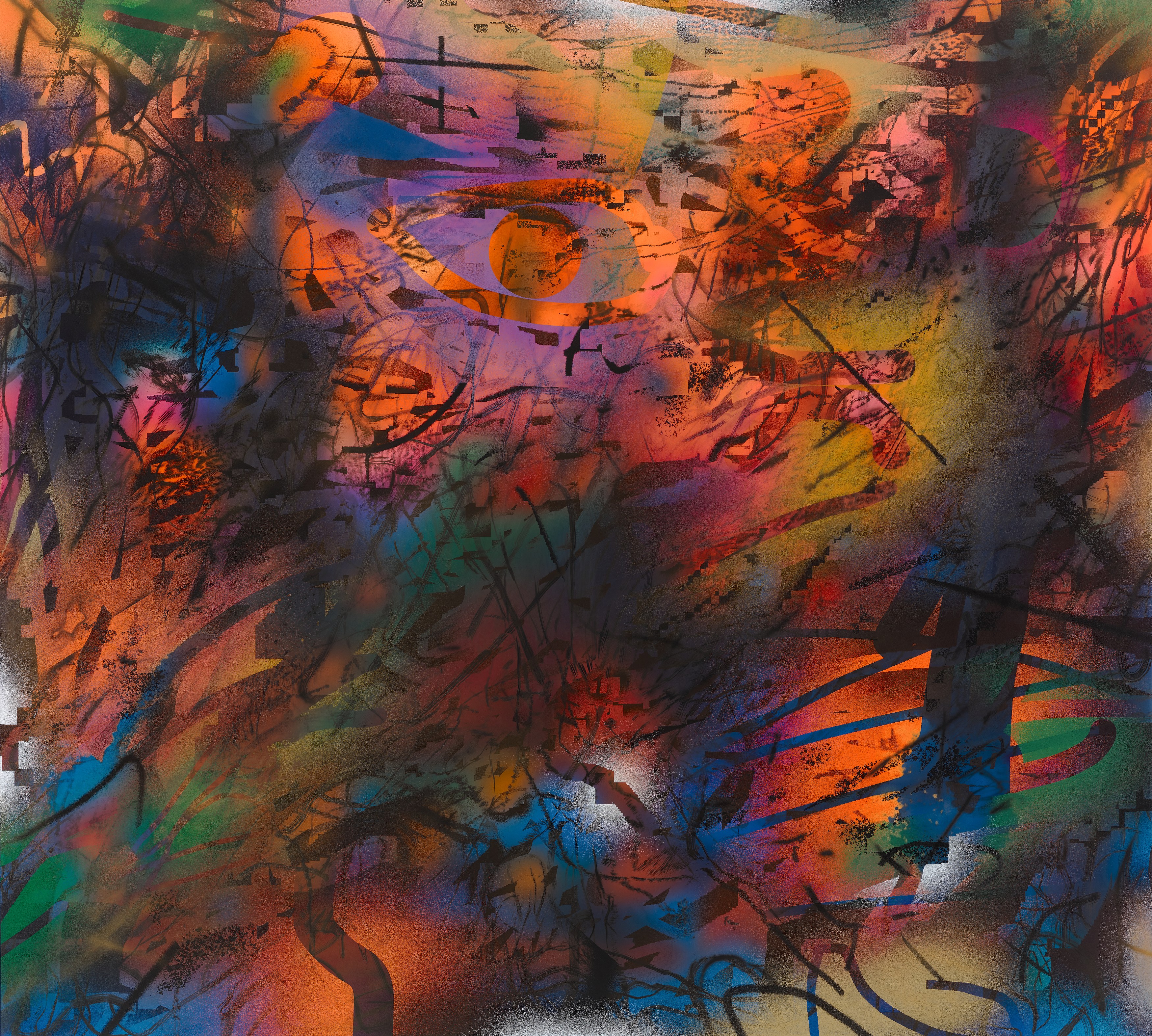 Julie Mehretu, Metoikos (In Between Paintings) at Carlier Gebauer, photo 17