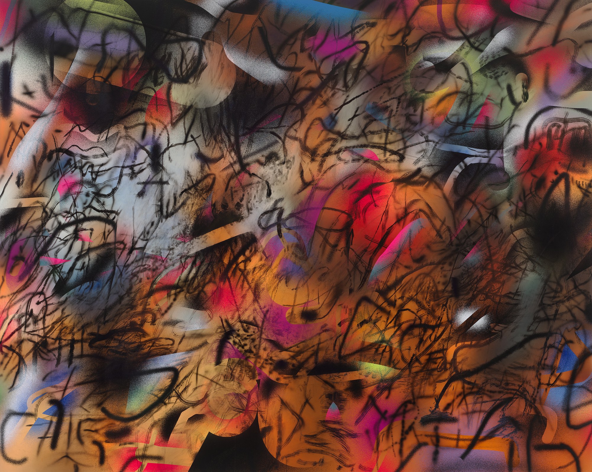 Julie Mehretu, Metoikos (In Between Paintings) at Carlier Gebauer, photo 19