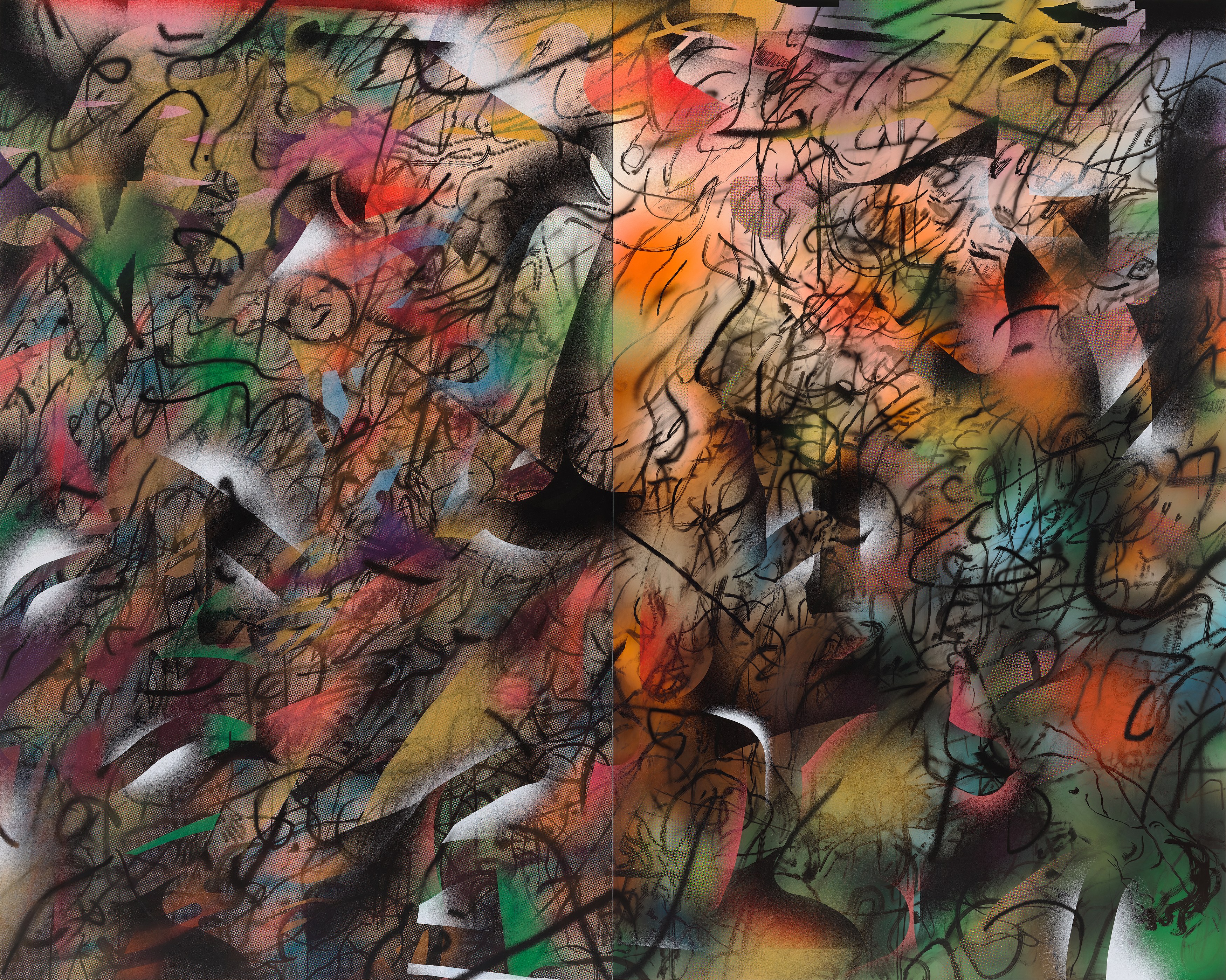 Julie Mehretu, Metoikos (In Between Paintings) at Carlier Gebauer, photo 13