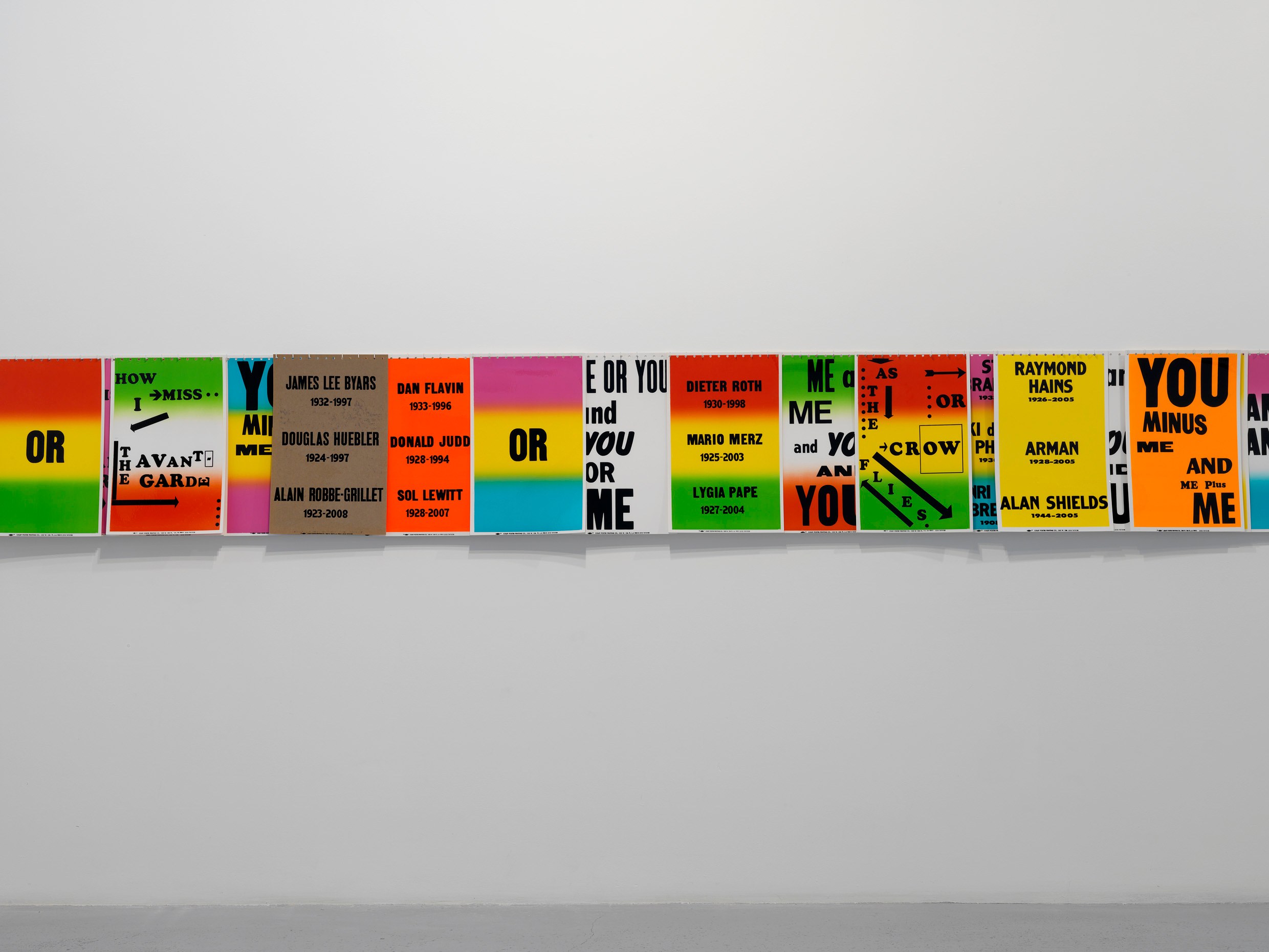 Allen Ruppersberg, As the Crow Flies/How I Miss the Avant-Garde at greengrassi & Corvi-Mora, London, photo 4