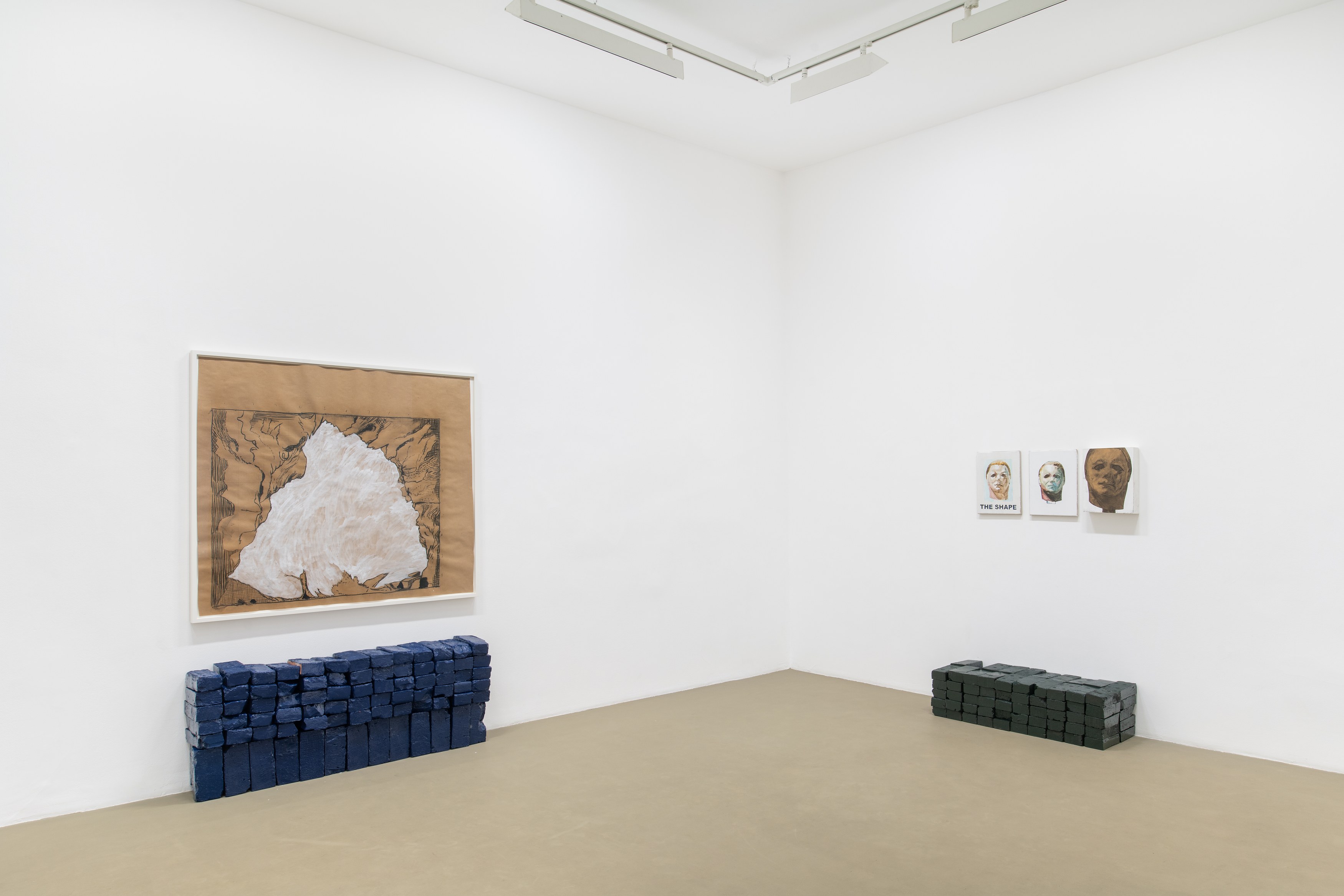Matias Faldbakken, Beaten Ink, Upset Brick, Downcast Charcoal at Galerie Chantal Crousel, photo 2