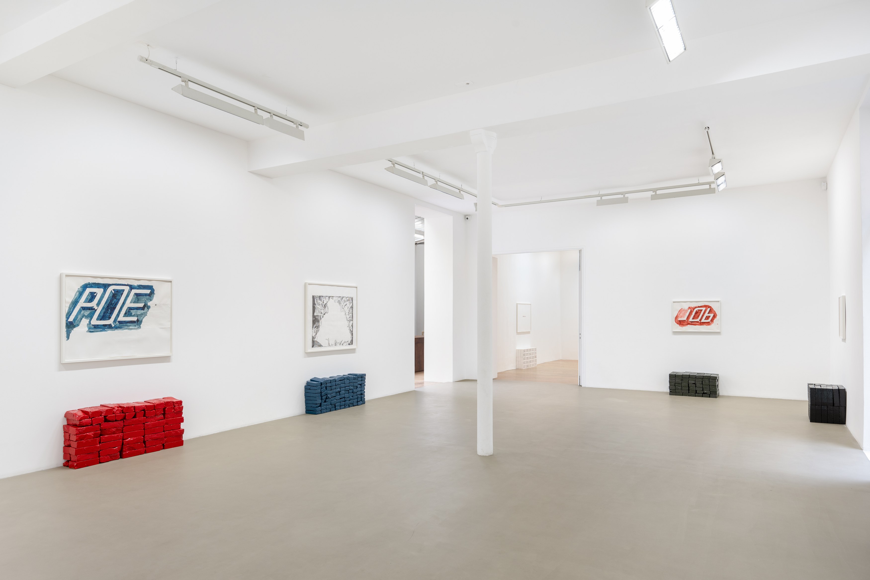Matias Faldbakken, Beaten Ink, Upset Brick, Downcast Charcoal at Galerie Chantal Crousel, photo 4