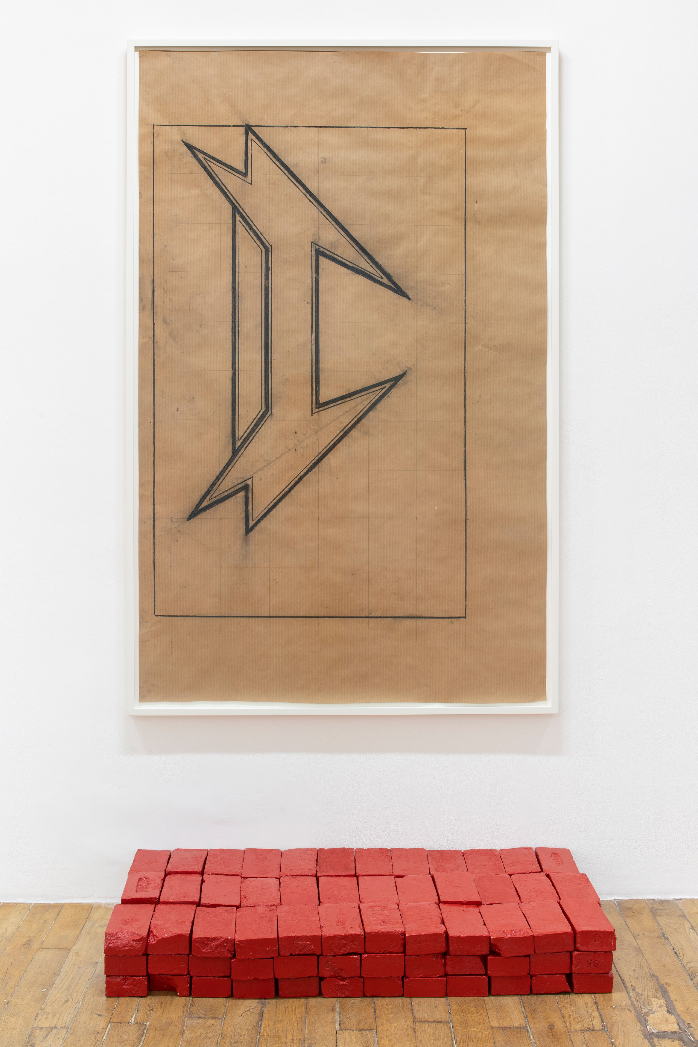 Matias Faldbakken, Beaten Ink, Upset Brick, Downcast Charcoal at Galerie Chantal Crousel, photo 9