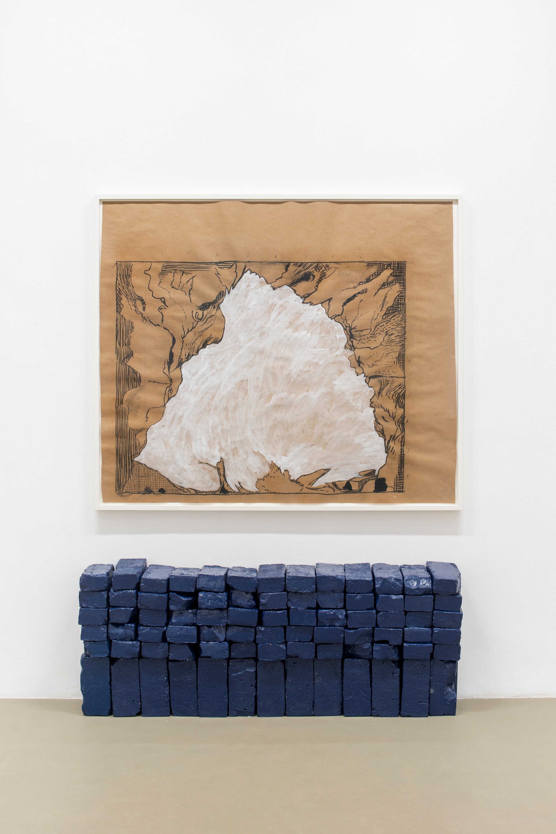 Matias Faldbakken, Beaten Ink, Upset Brick, Downcast Charcoal at Galerie Chantal Crousel, photo 10