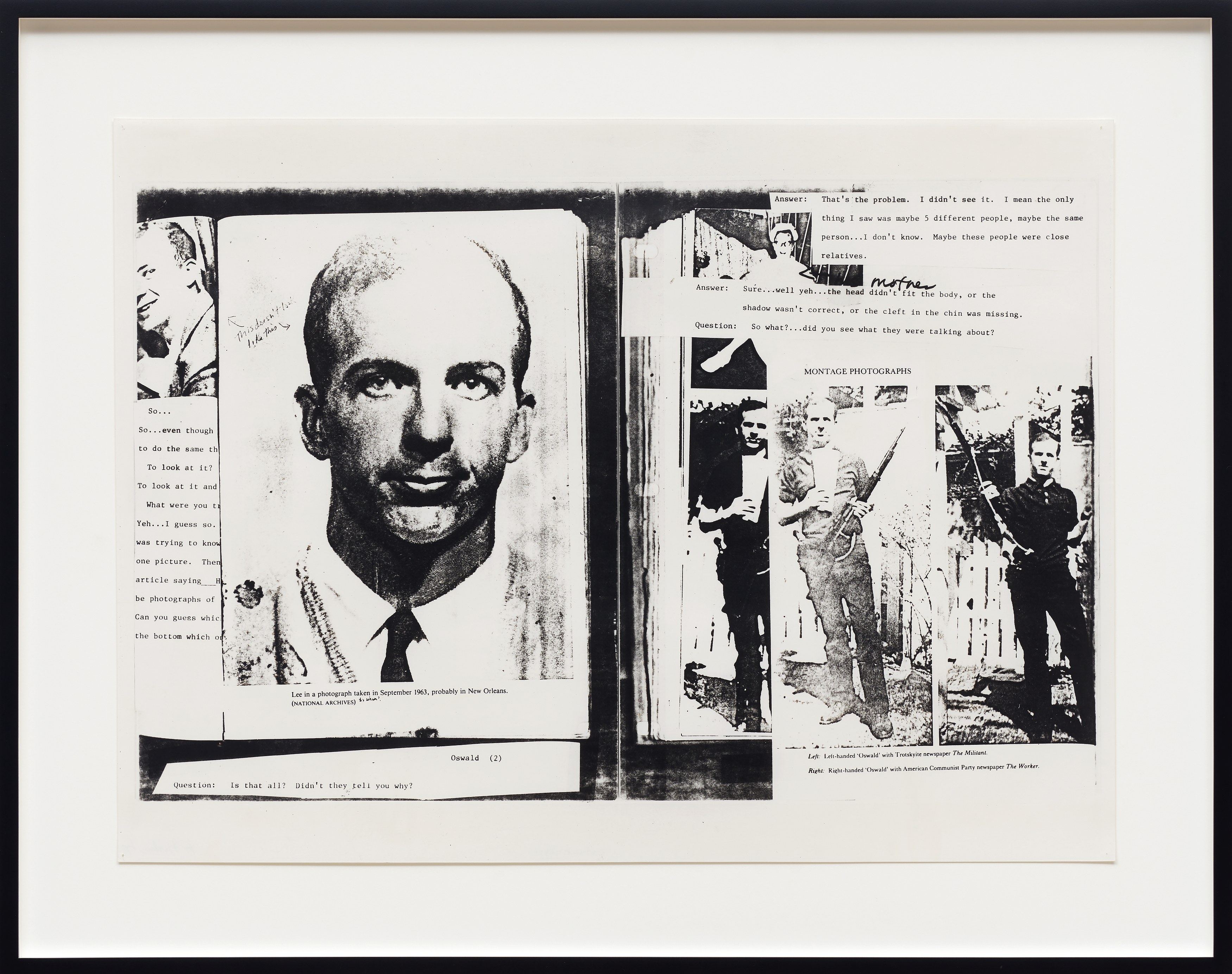 Lutz Bacher, The Lee Harvey Oswald Interview at Galerie Buchholz, Berlin, photo 7