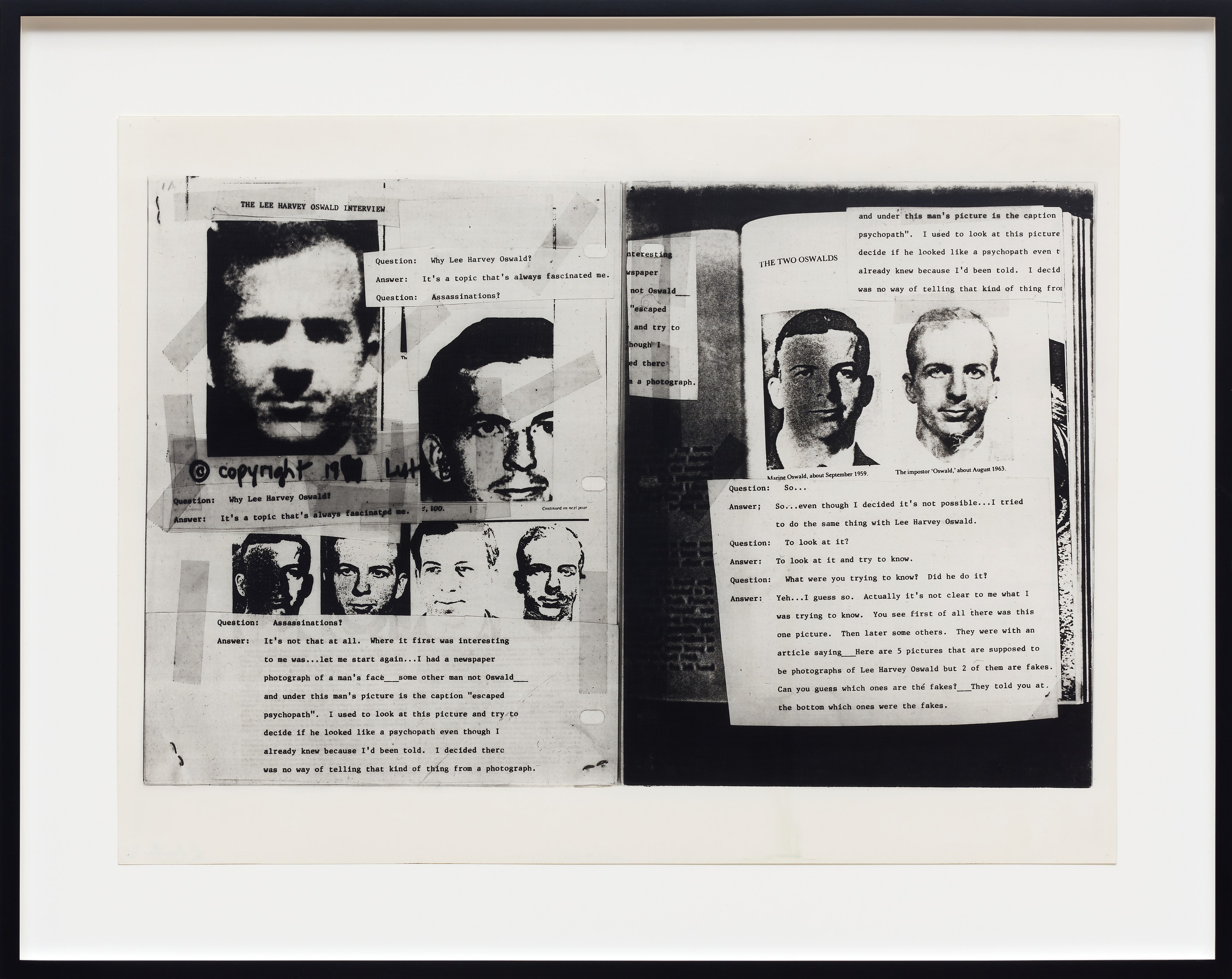 Lutz Bacher, The Lee Harvey Oswald Interview at Galerie Buchholz, Berlin, photo 5
