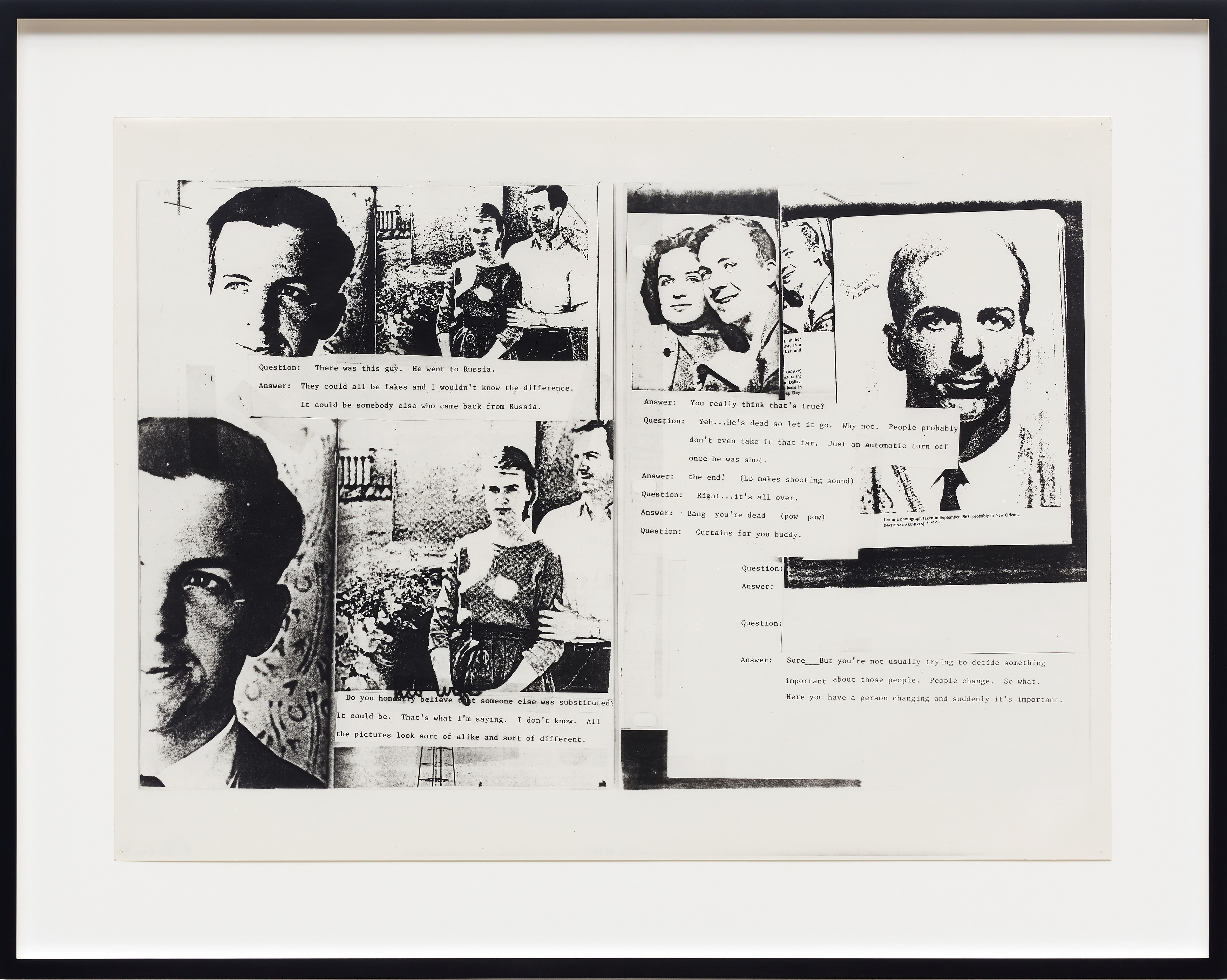 Lutz Bacher, The Lee Harvey Oswald Interview at Galerie Buchholz, Berlin, photo 9