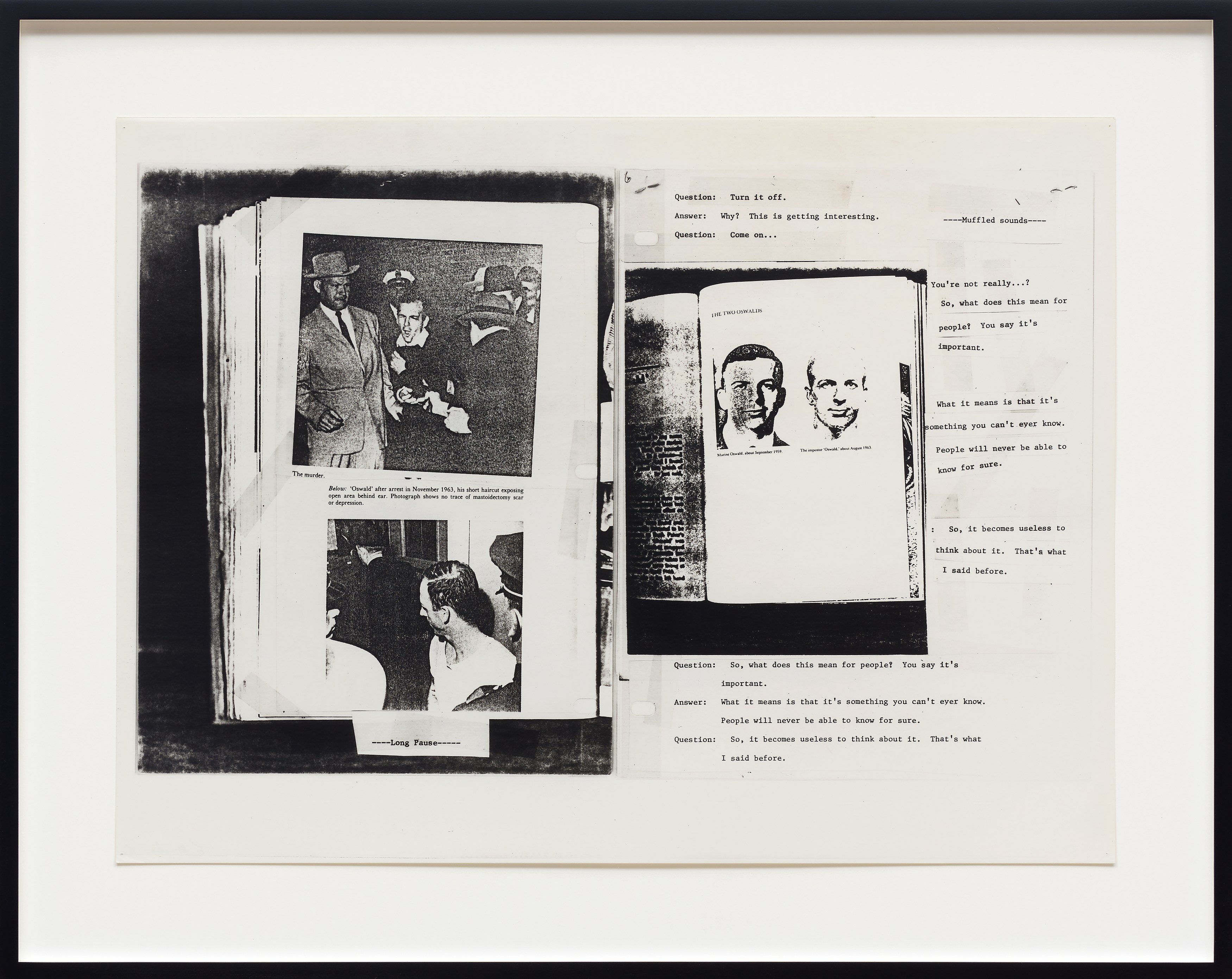 Lutz Bacher, The Lee Harvey Oswald Interview at Galerie Buchholz, Berlin, photo 18