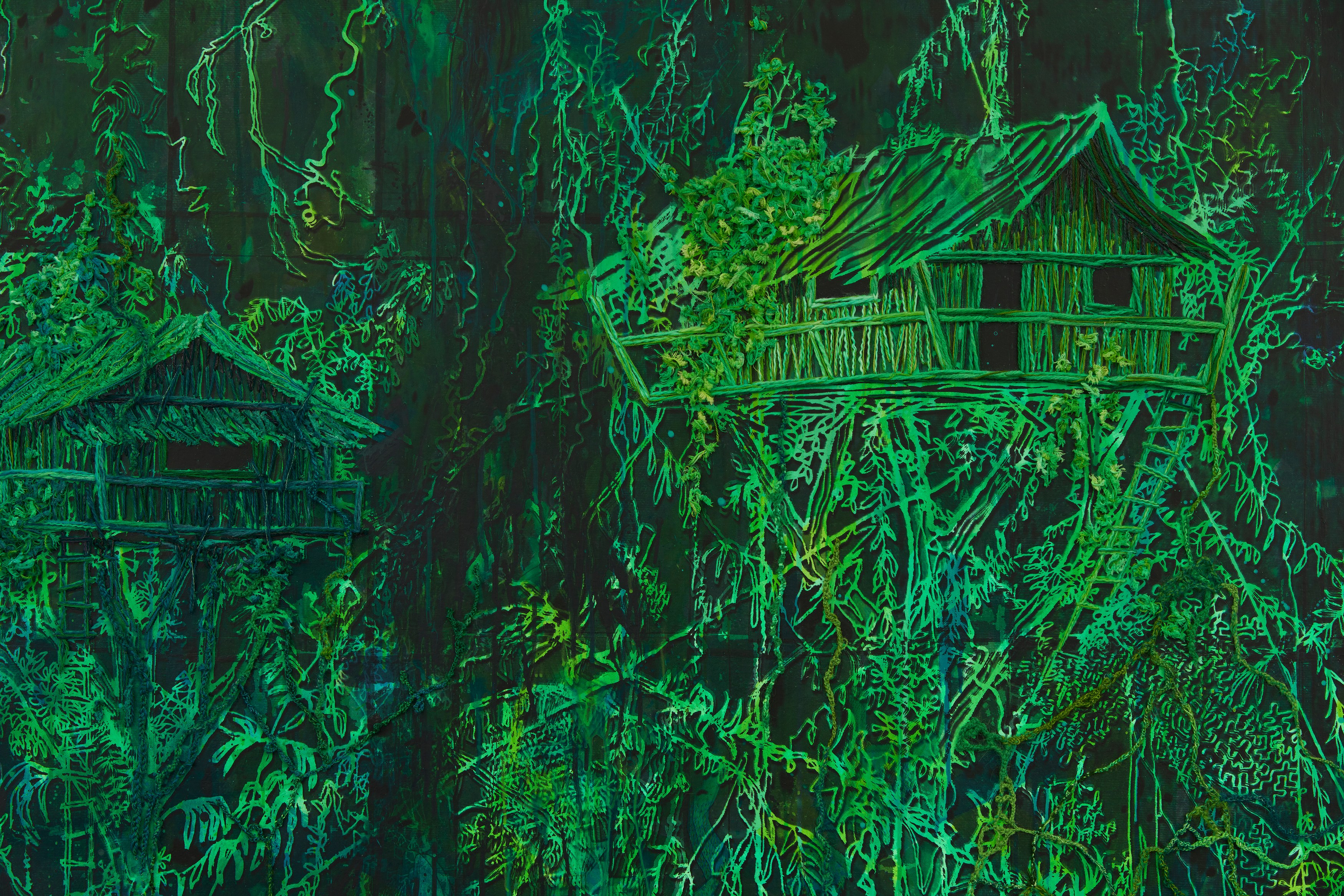 Michael Raedecker, Now at Grimm, photo 40