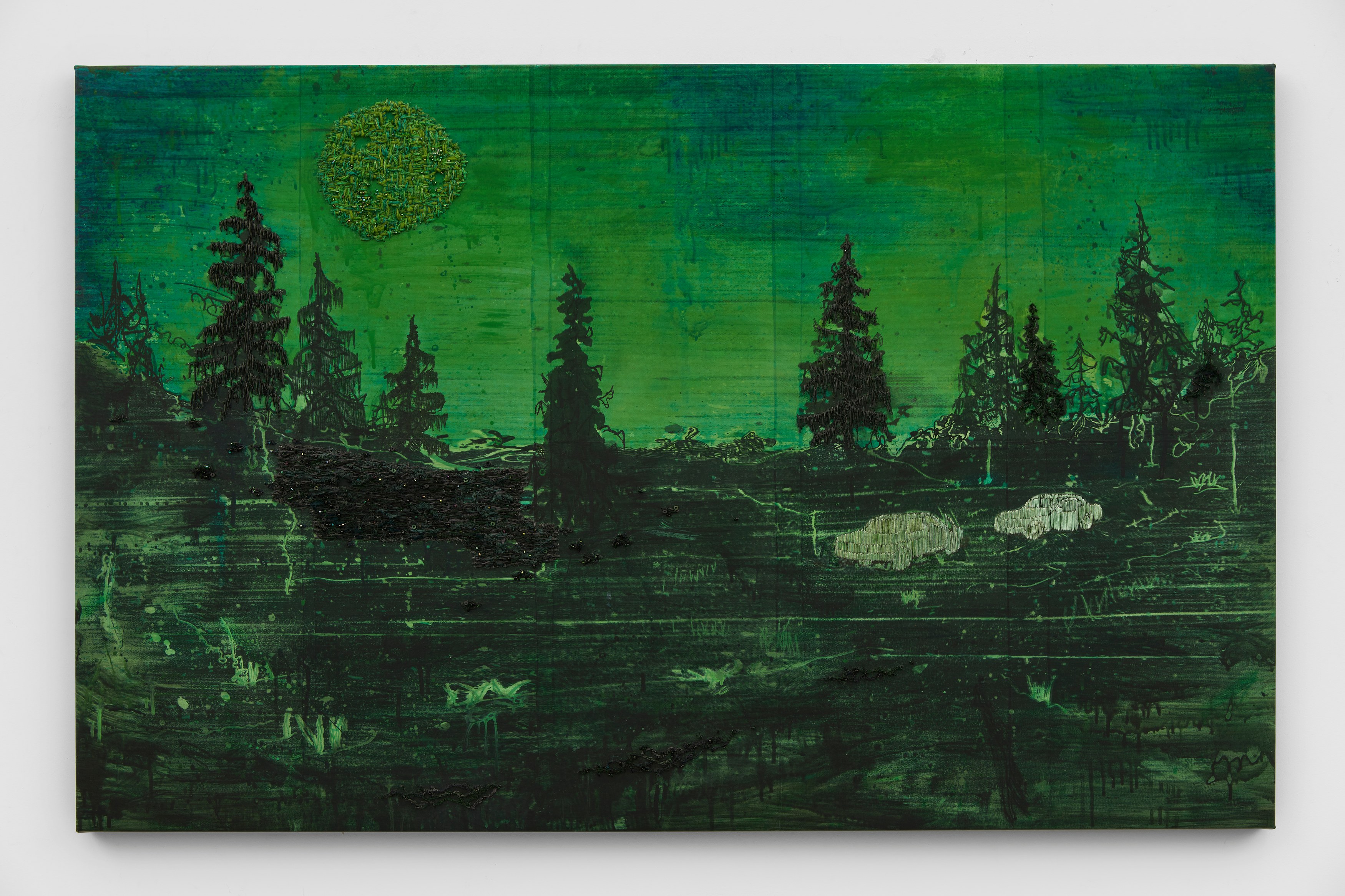 Michael Raedecker, Now at Grimm, photo 42