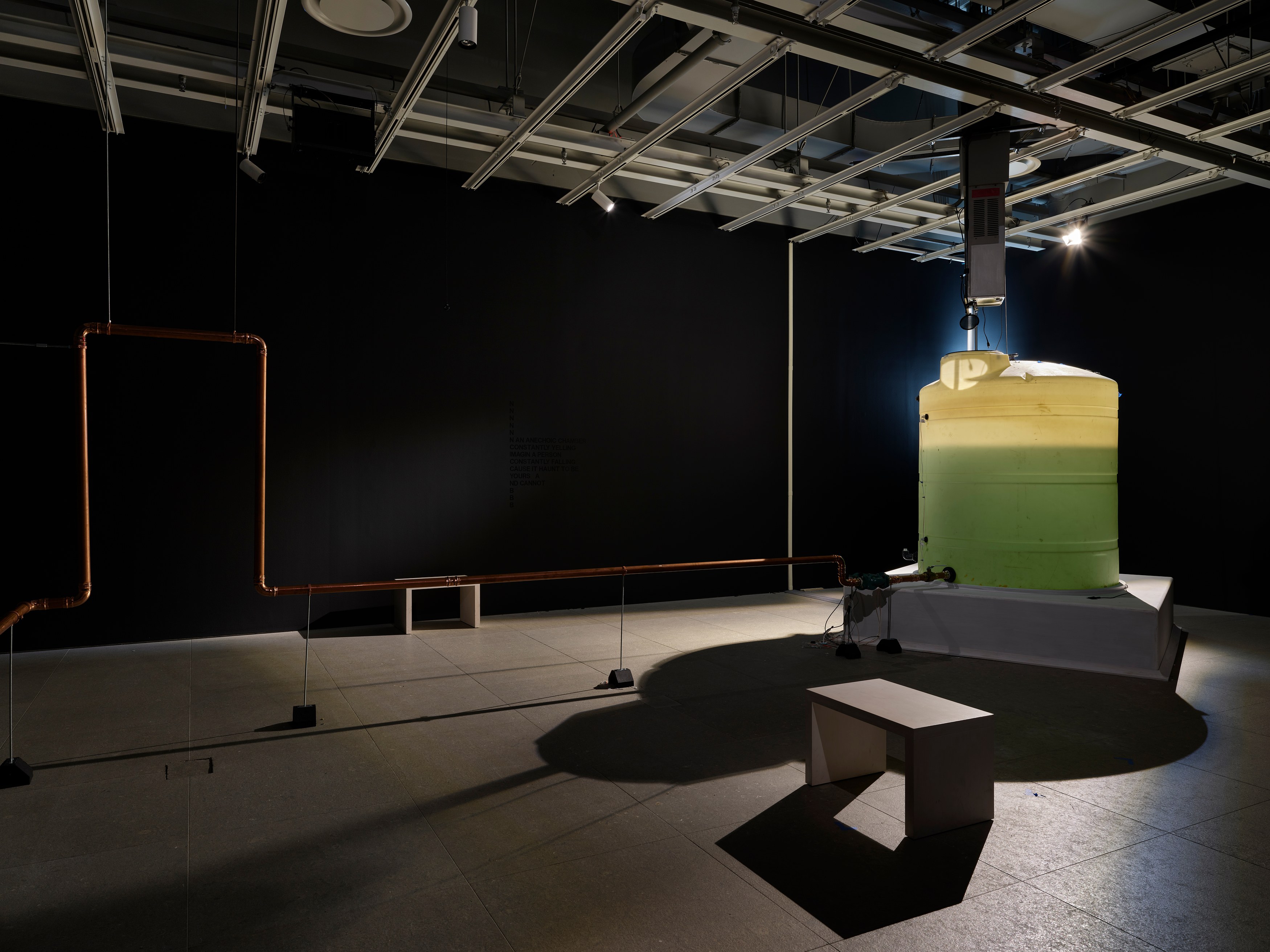 Pope.L, Between A Figure and A Letter at Schinkel Pavillon, photo 9