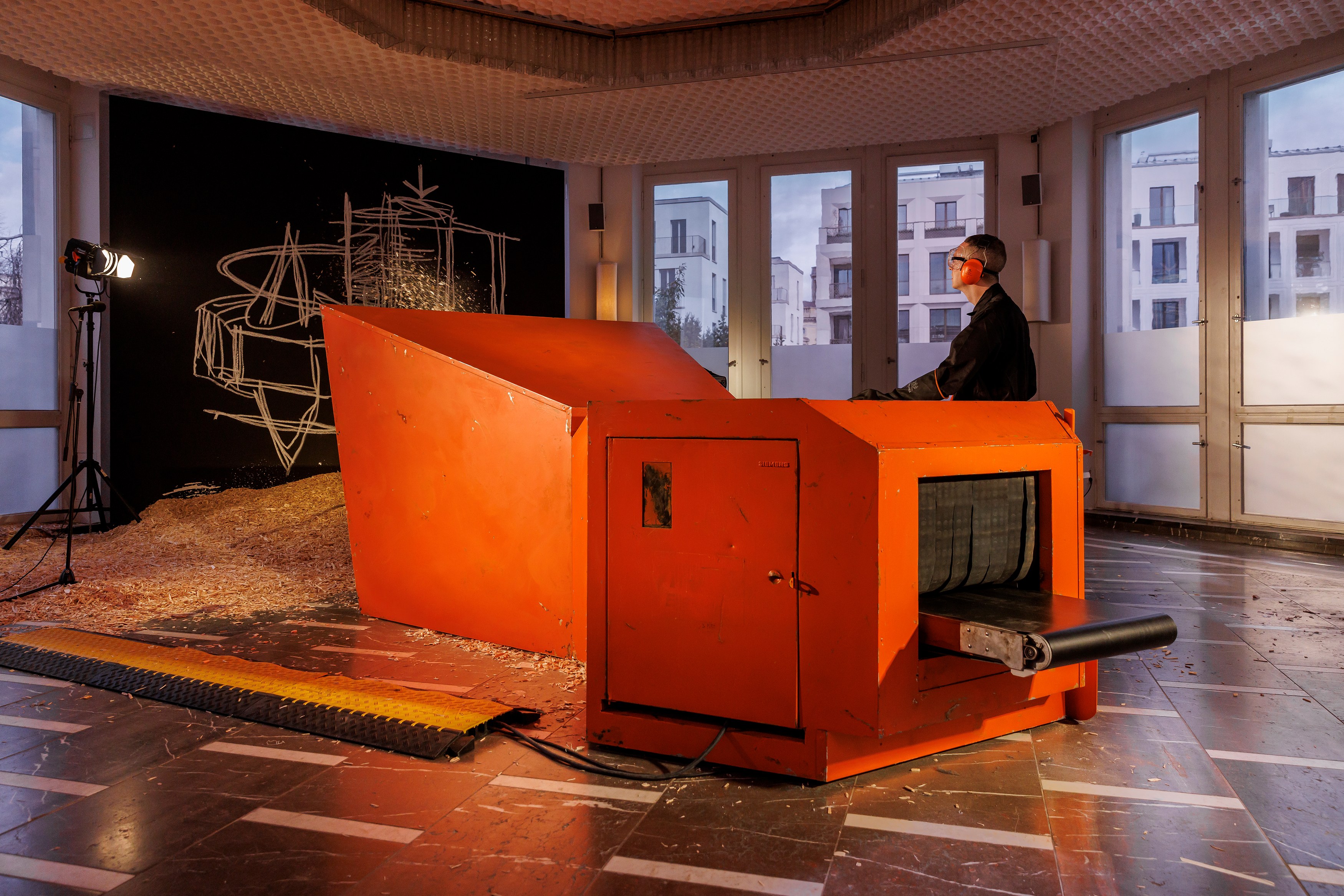 Pope.L, Between A Figure and A Letter at Schinkel Pavillon, photo 31