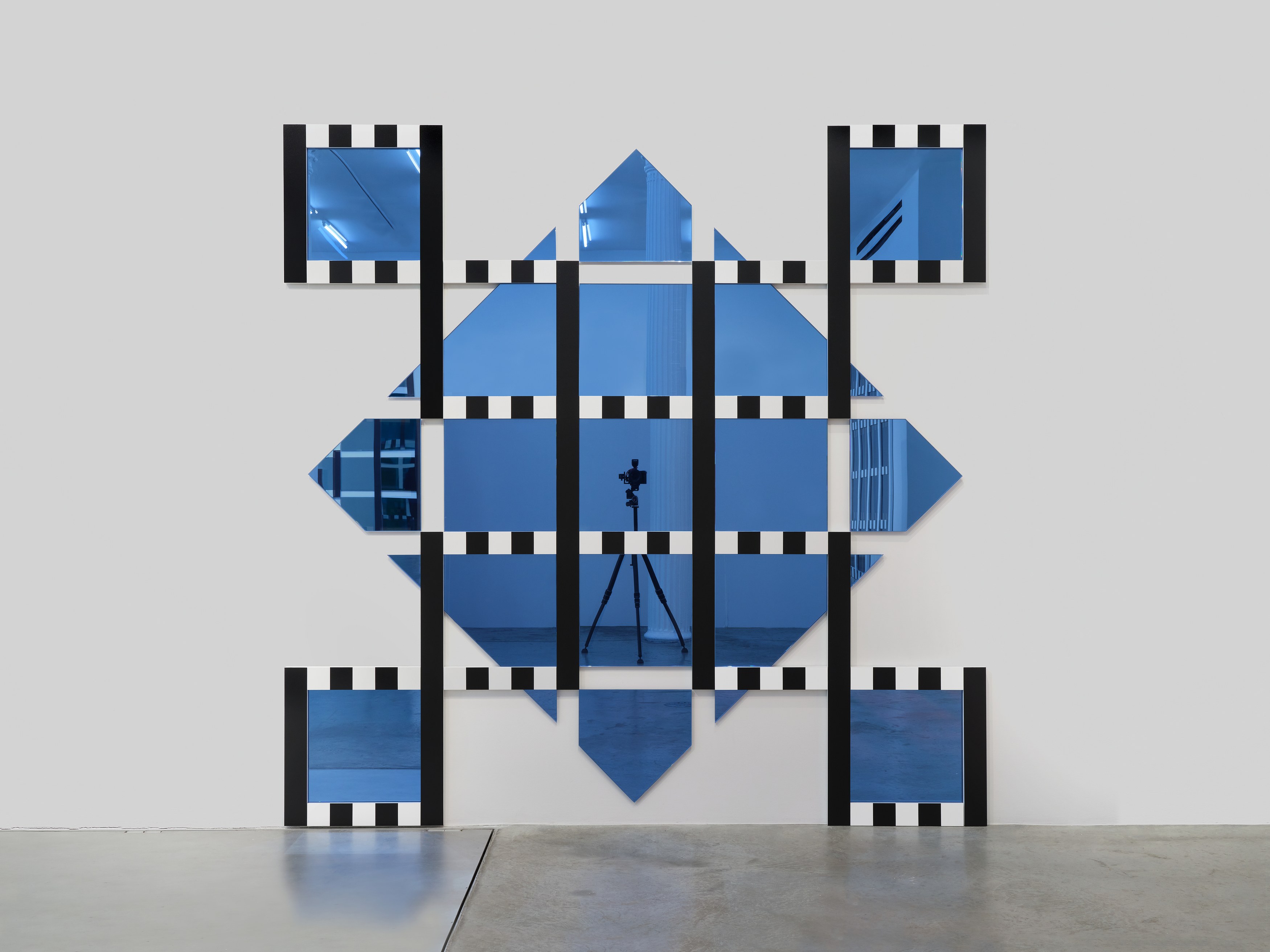 Daniel Buren, The Colored Mirrors, Situated Works, Low Reliefs at Bortolami, photo 15
