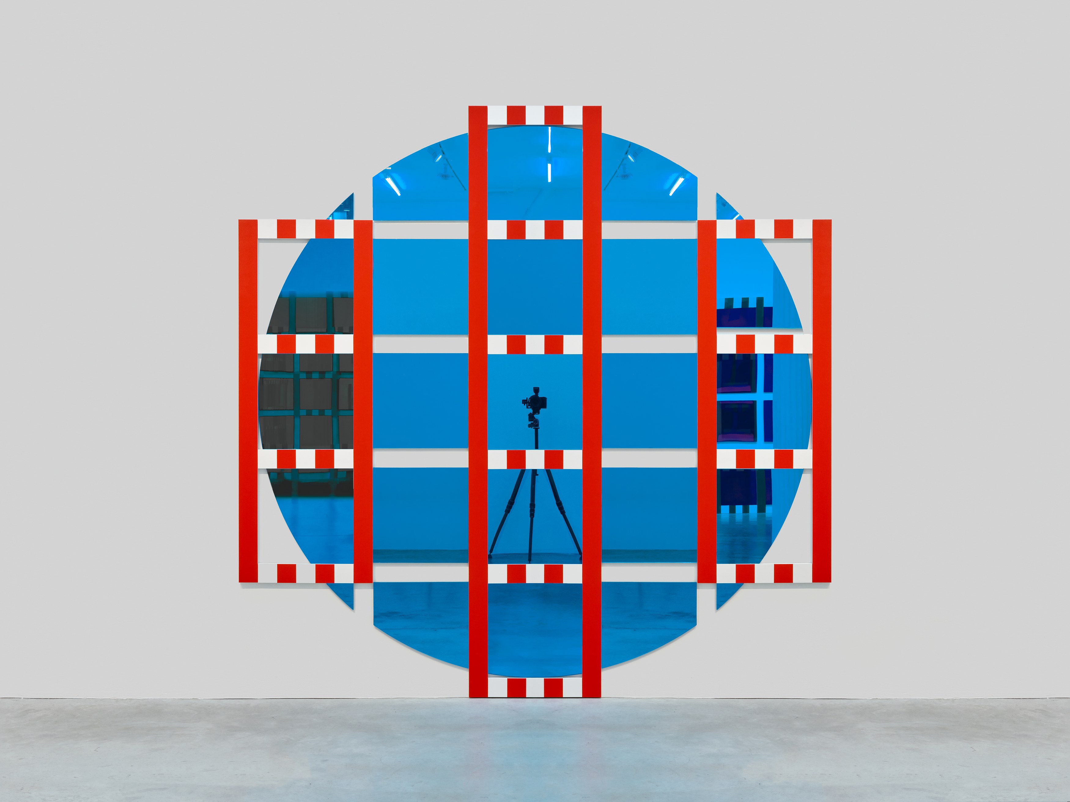 Daniel Buren, The Colored Mirrors, Situated Works, Low Reliefs at Bortolami, photo 23