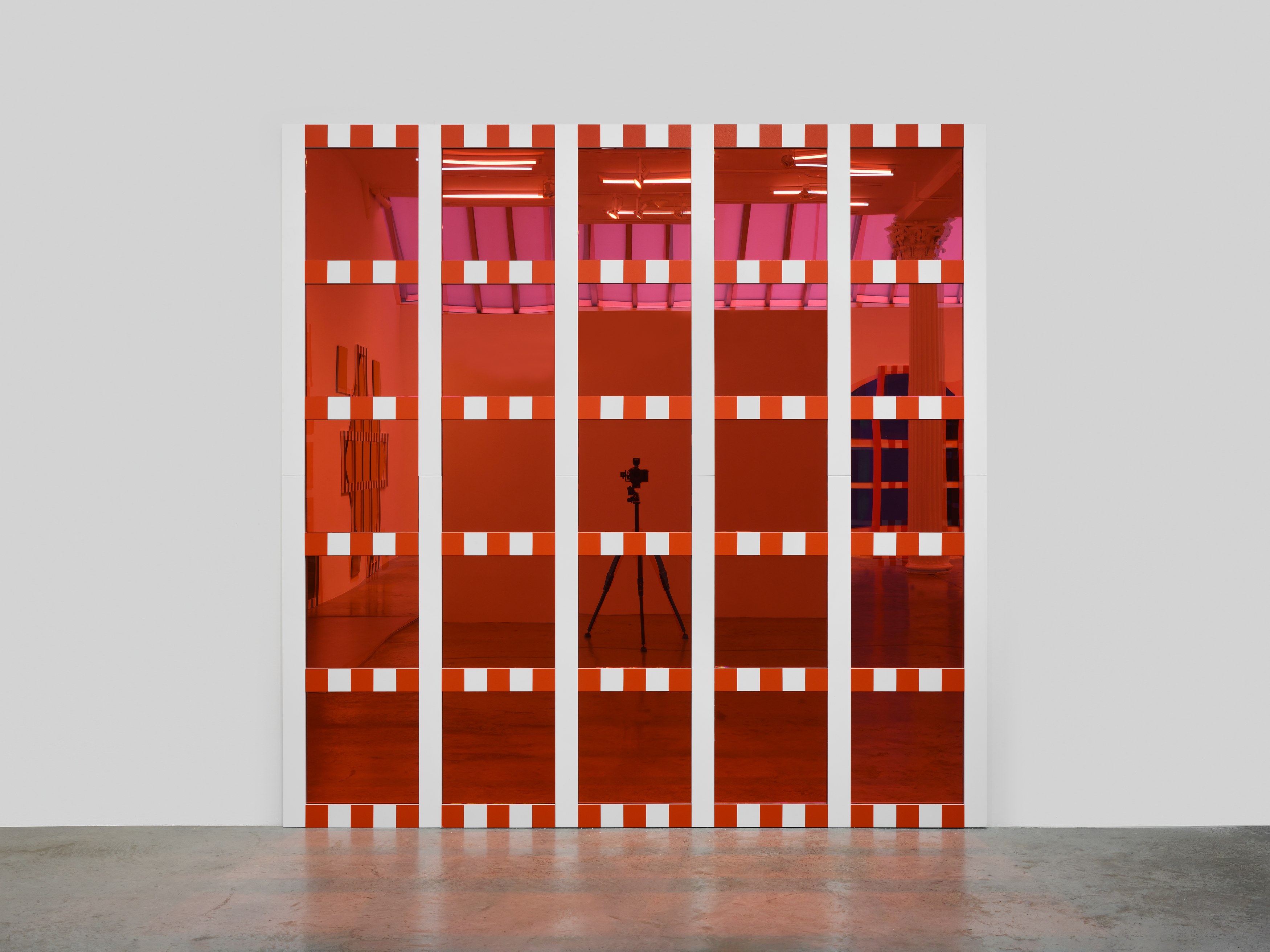 Daniel Buren, The Colored Mirrors, Situated Works, Low Reliefs at Bortolami, photo 27