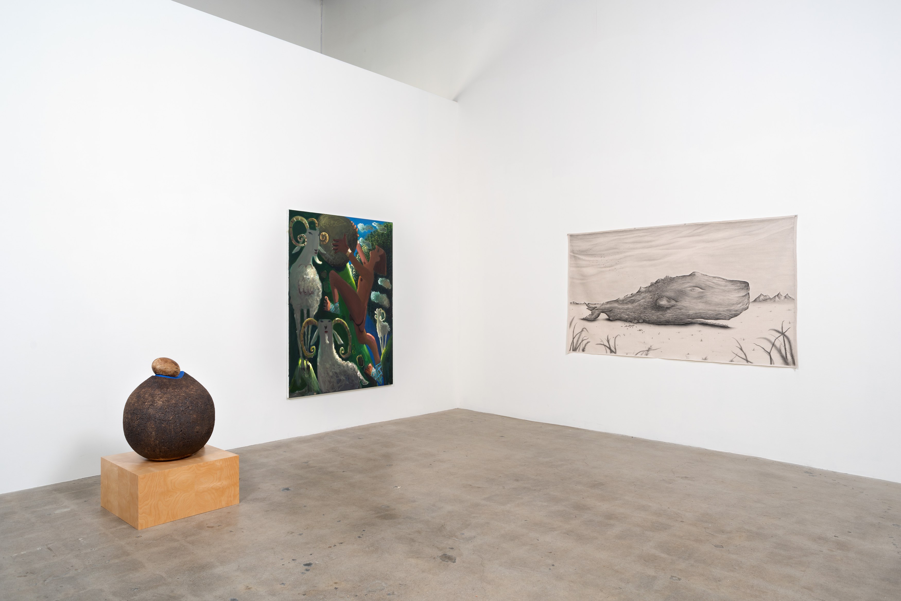 Trenton Doyle Hancock, Aaron Jupin, Mernet Larsen, The Talking Stone at Moskowitz Bayse, photo 3
