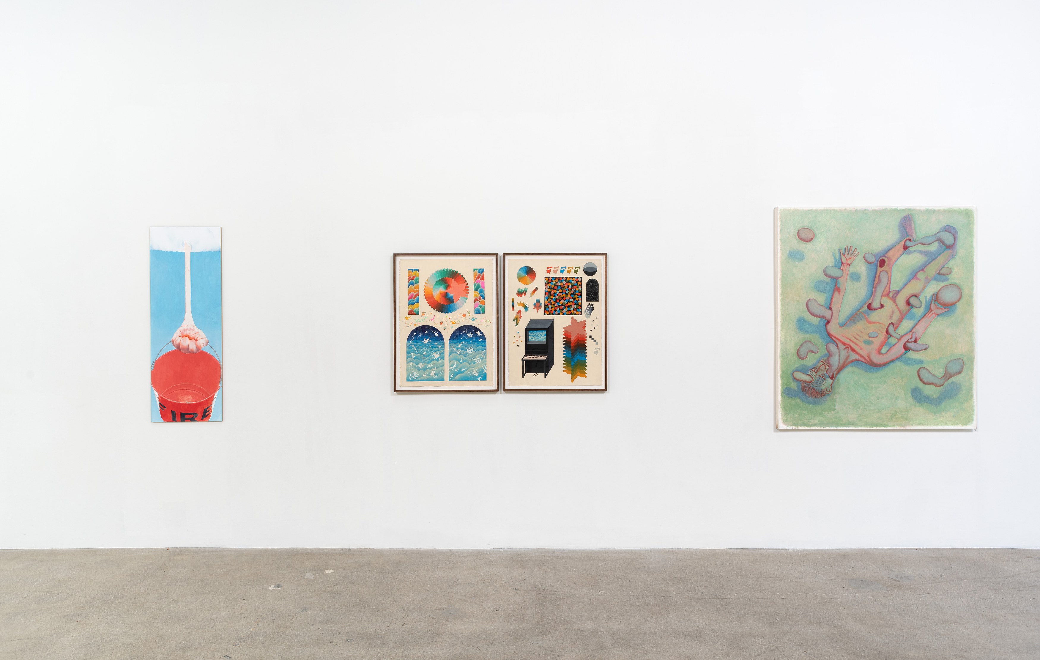 Trenton Doyle Hancock, Aaron Jupin, Mernet Larsen, The Talking Stone at Moskowitz Bayse, photo 2