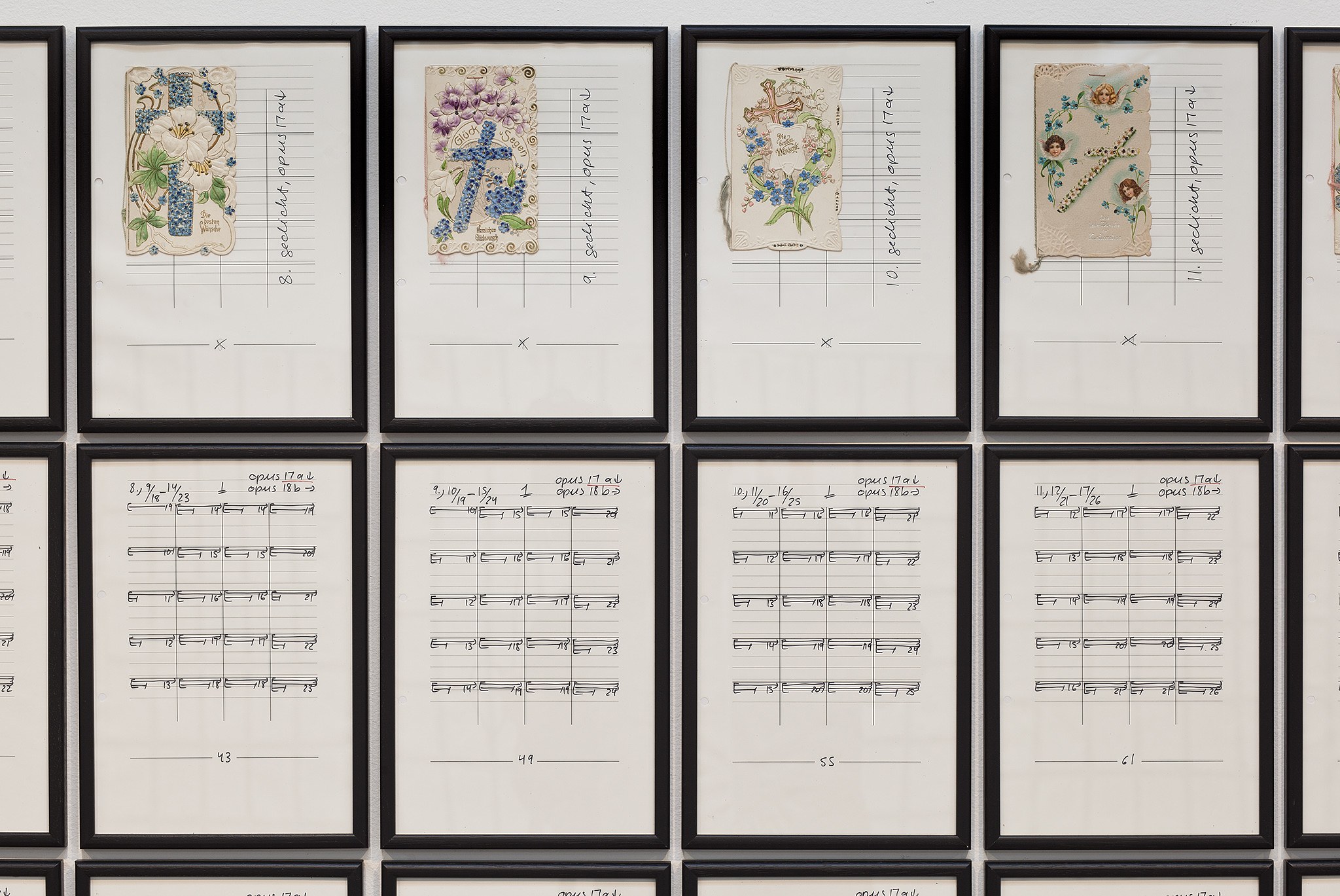 Hanne Darboven, Wunschkonzert at Regen Projects, photo 5