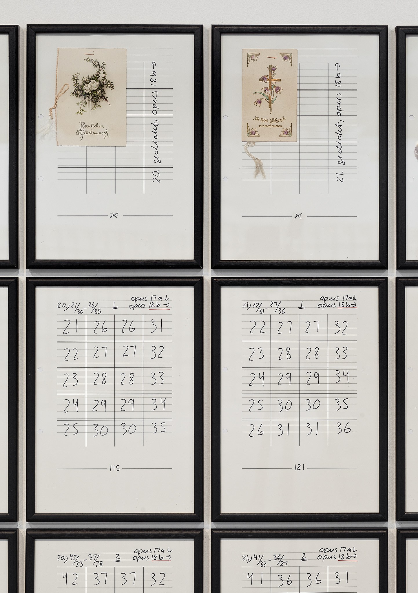 Hanne Darboven, Wunschkonzert at Regen Projects, photo 6