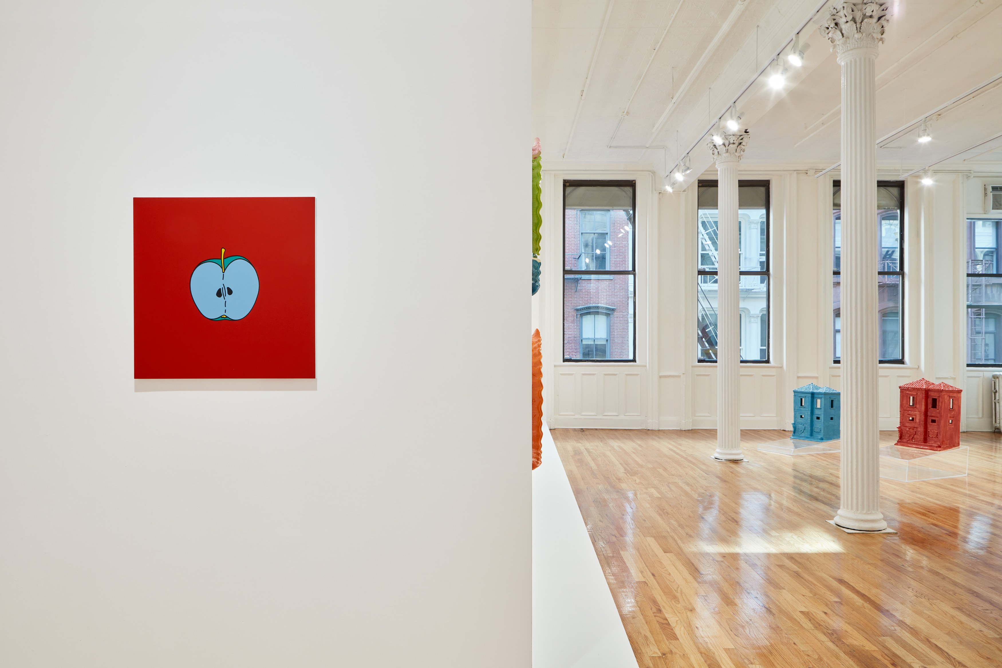 Michael Craig-Martin, Lena Henke, Apple Red Cranberry House at Bortolami, photo 5