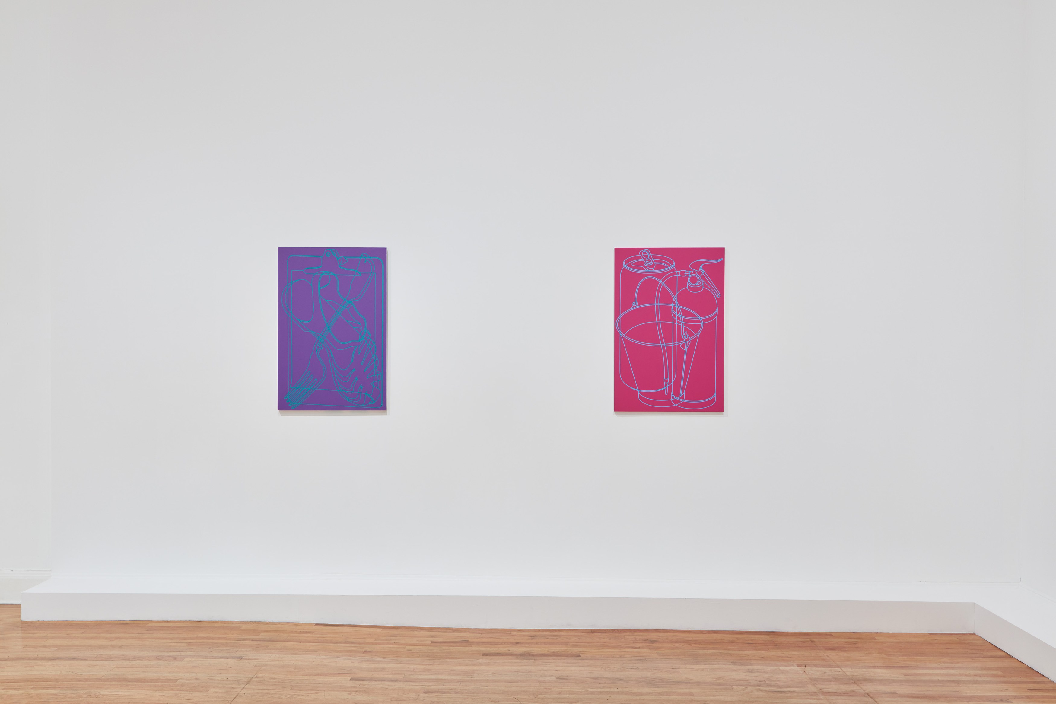 Michael Craig-Martin, Lena Henke, Apple Red Cranberry House at Bortolami, photo 4