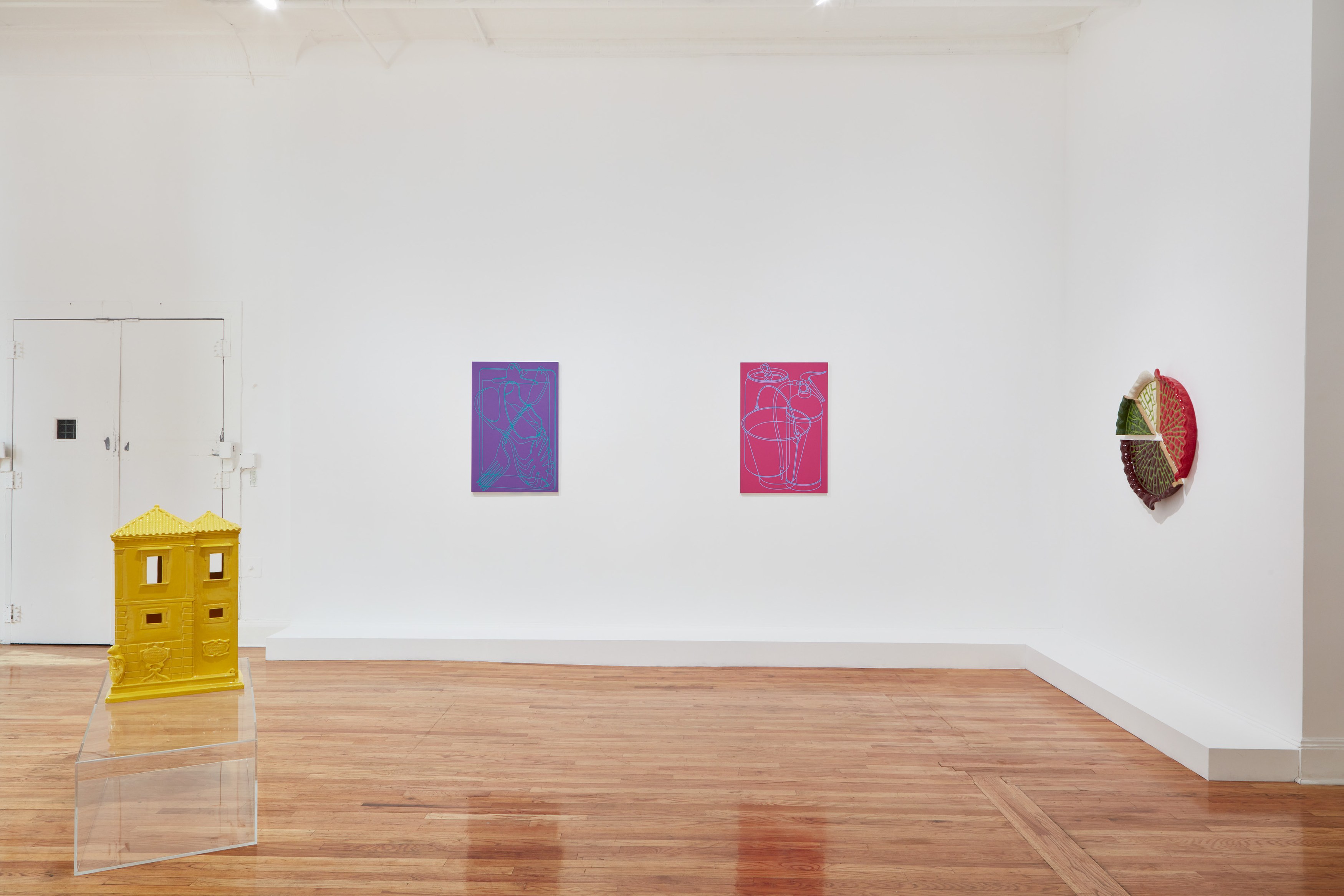 Michael Craig-Martin, Lena Henke, Apple Red Cranberry House at Bortolami, photo 3