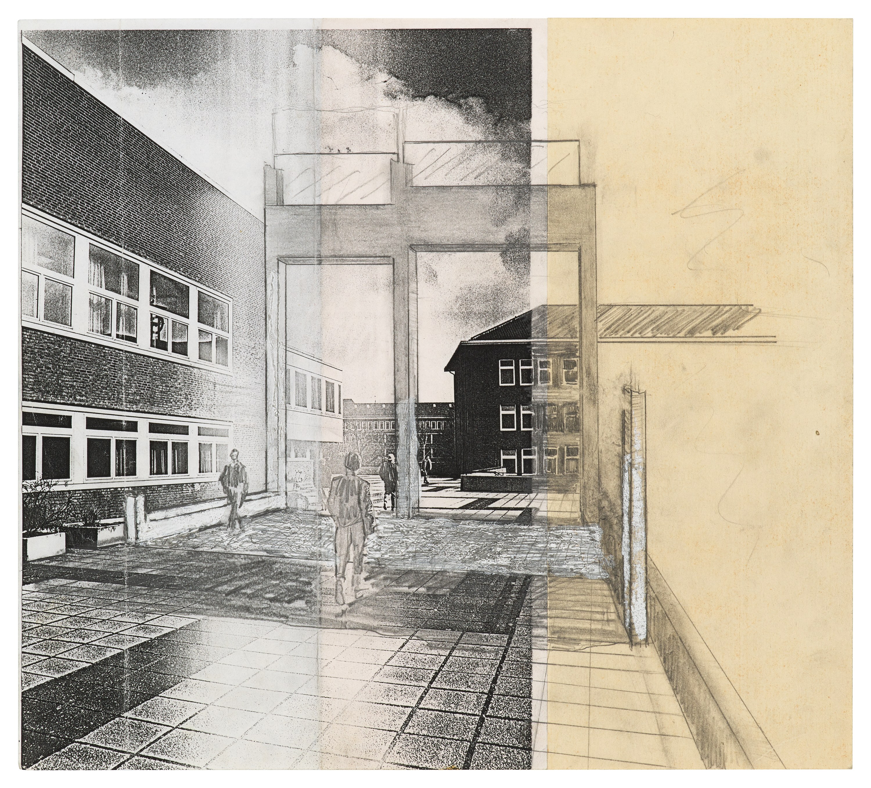 Isa Genzken, Zeichnung Plan Collage 1965-2018 at Galerie Buchholz, Berlin, photo 27